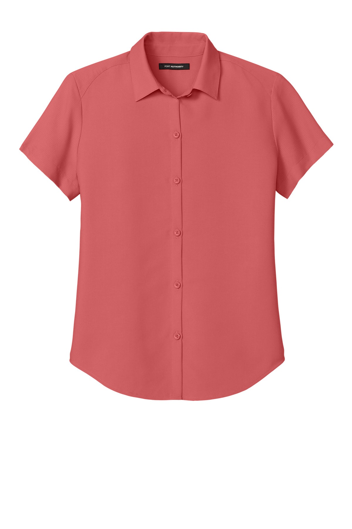 Port Authority Women's Short Sleeve UV Dockside Shirt - Coral Reef