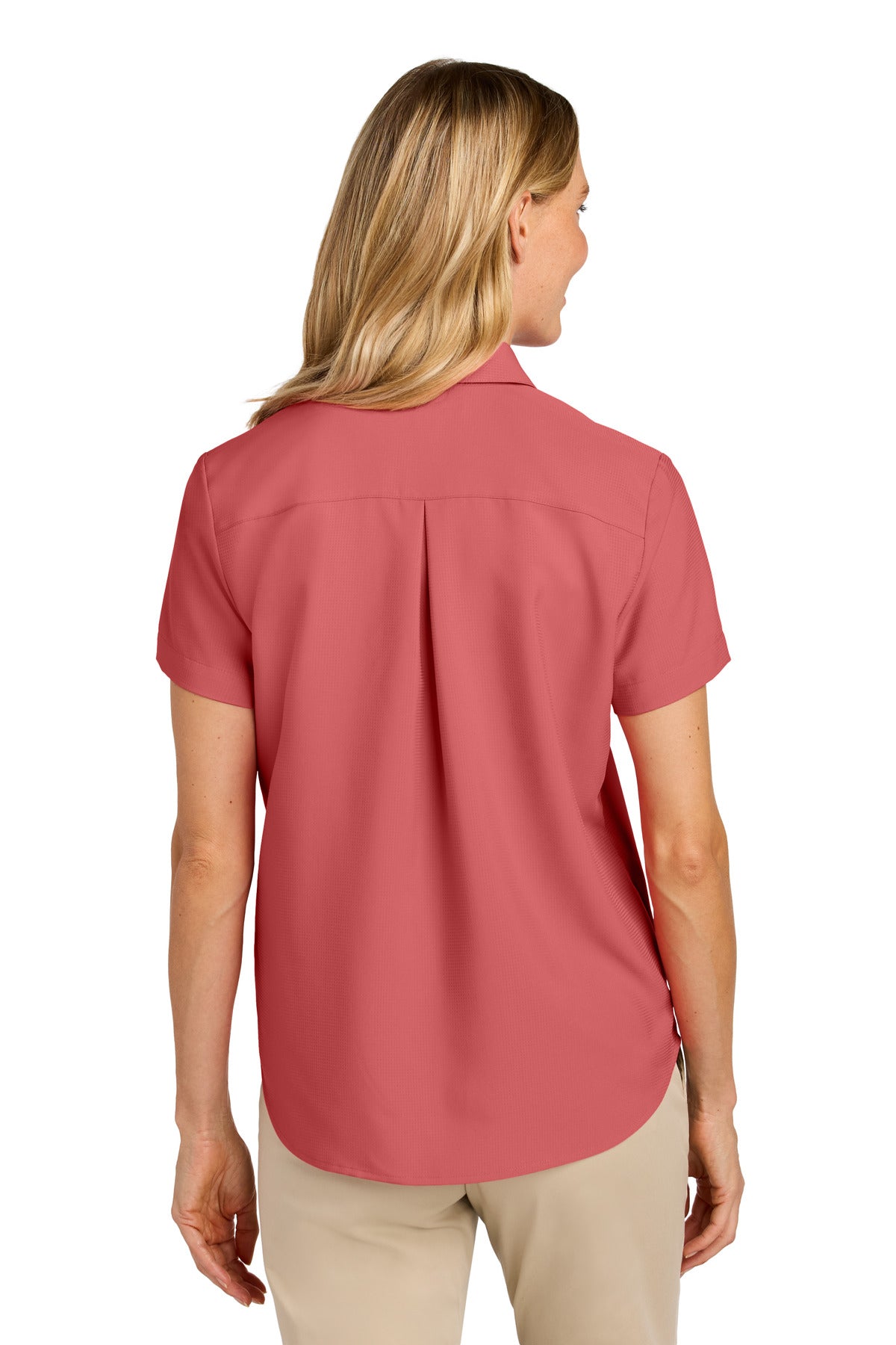 Port Authority Women's Short Sleeve UV Dockside Shirt - Coral Reef