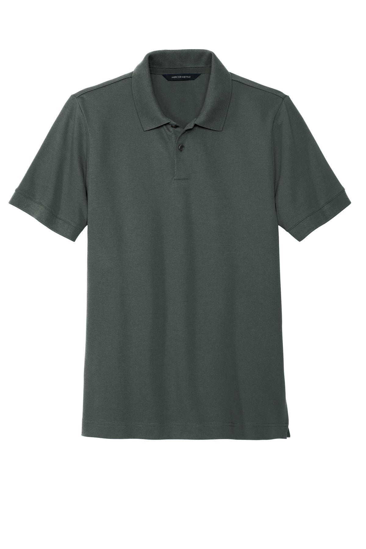 Mercer+Mettle Stretch Heavyweight Pique Polo - Anchor Grey