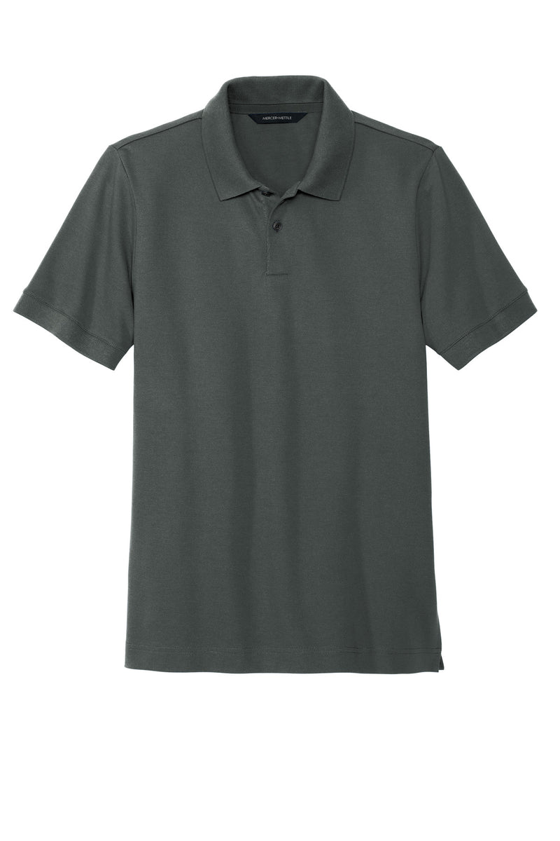 Mercer+Mettle Stretch Heavyweight Pique Polo - Anchor Grey