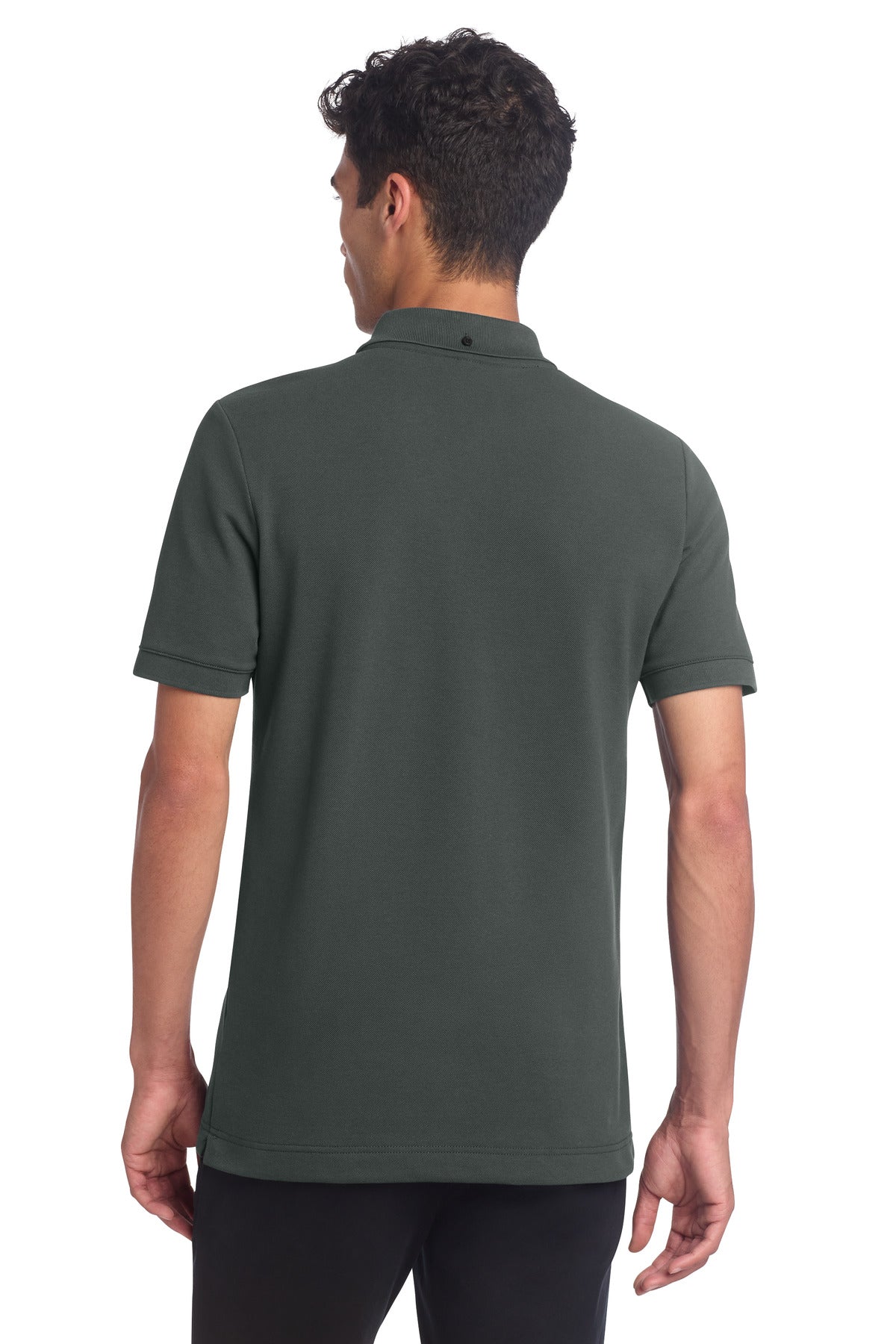 Mercer+Mettle Stretch Heavyweight Pique Polo - Anchor Grey