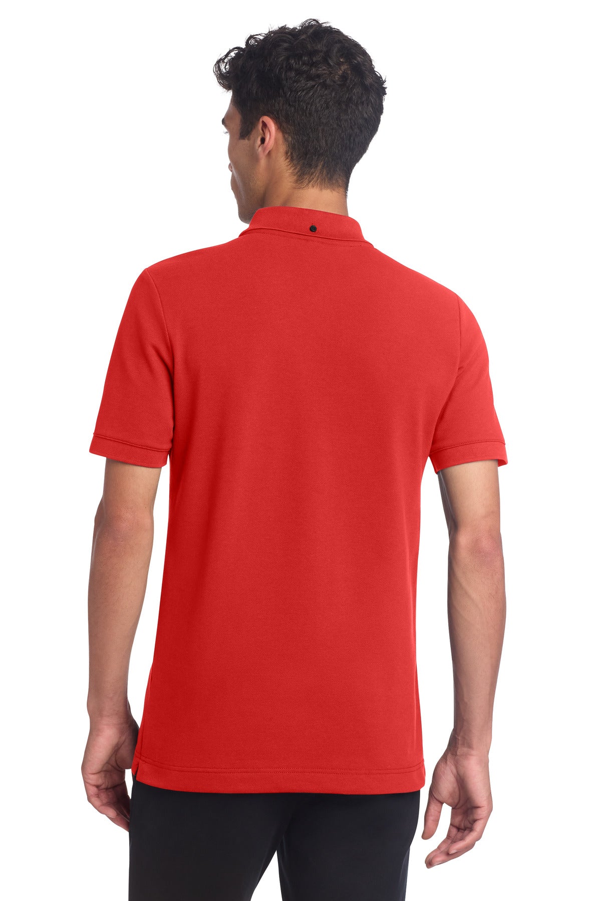 Mercer+Mettle Stretch Heavyweight Pique Polo - Apple Red