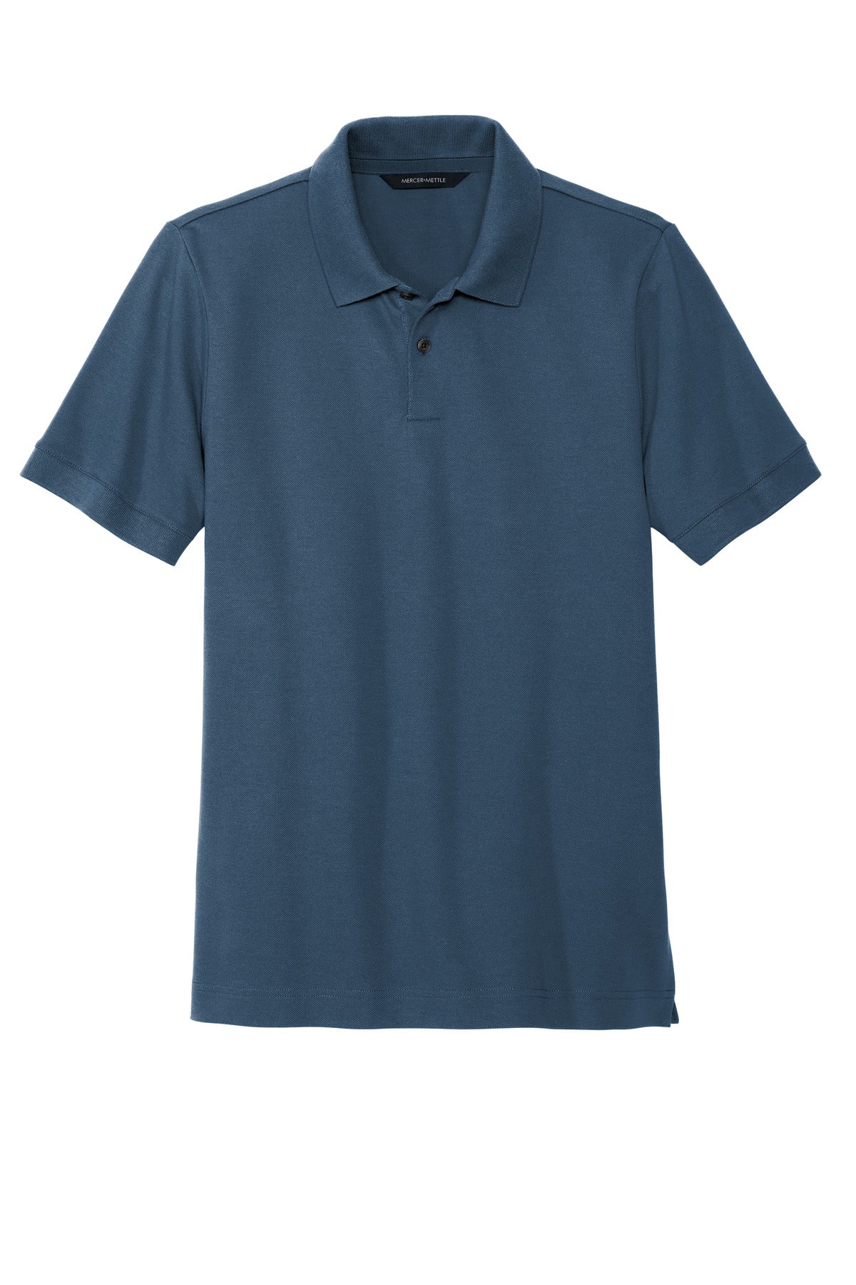 Mercer+Mettle Stretch Heavyweight Pique Polo - Insignia Blue