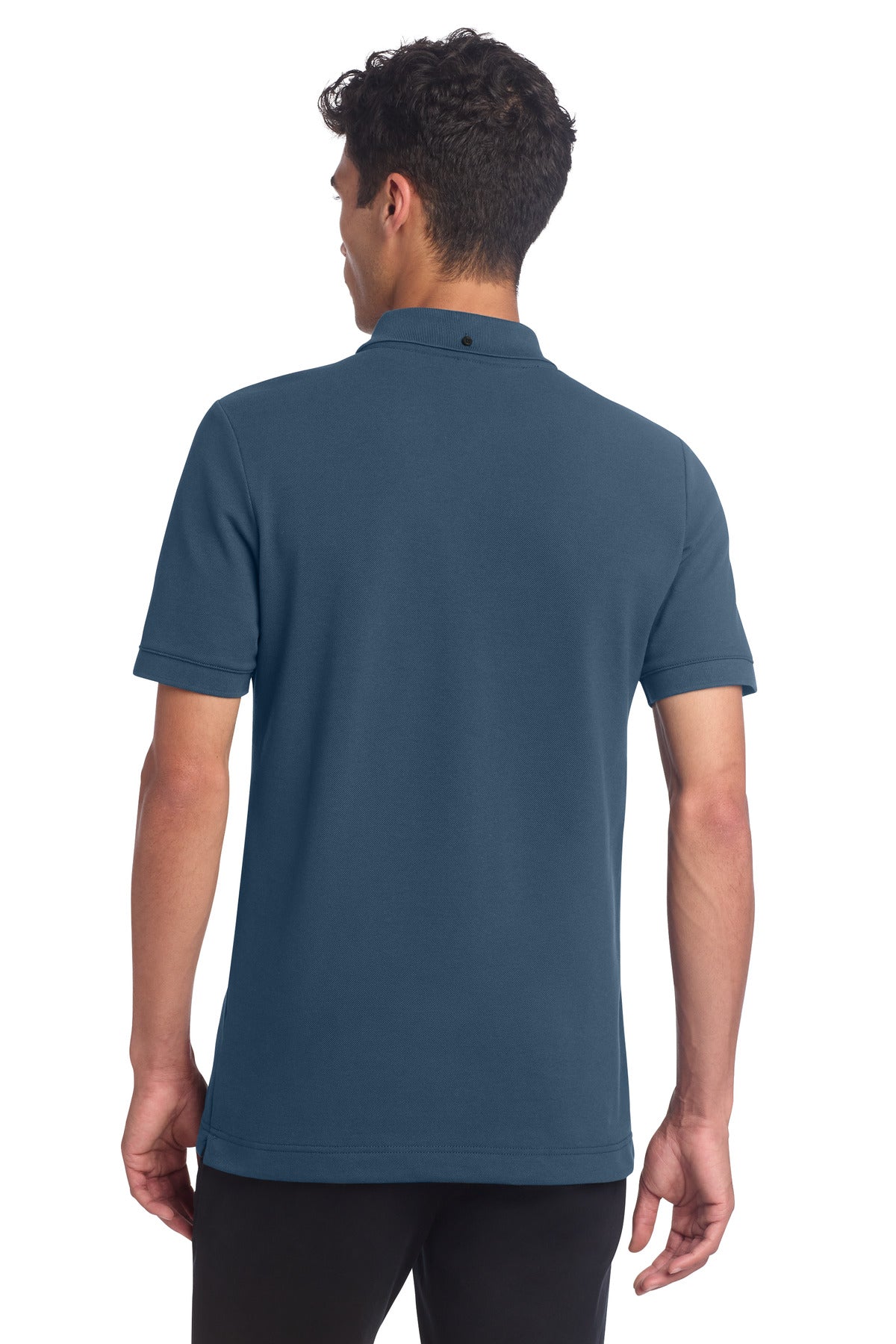 Mercer+Mettle Stretch Heavyweight Pique Polo - Insignia Blue