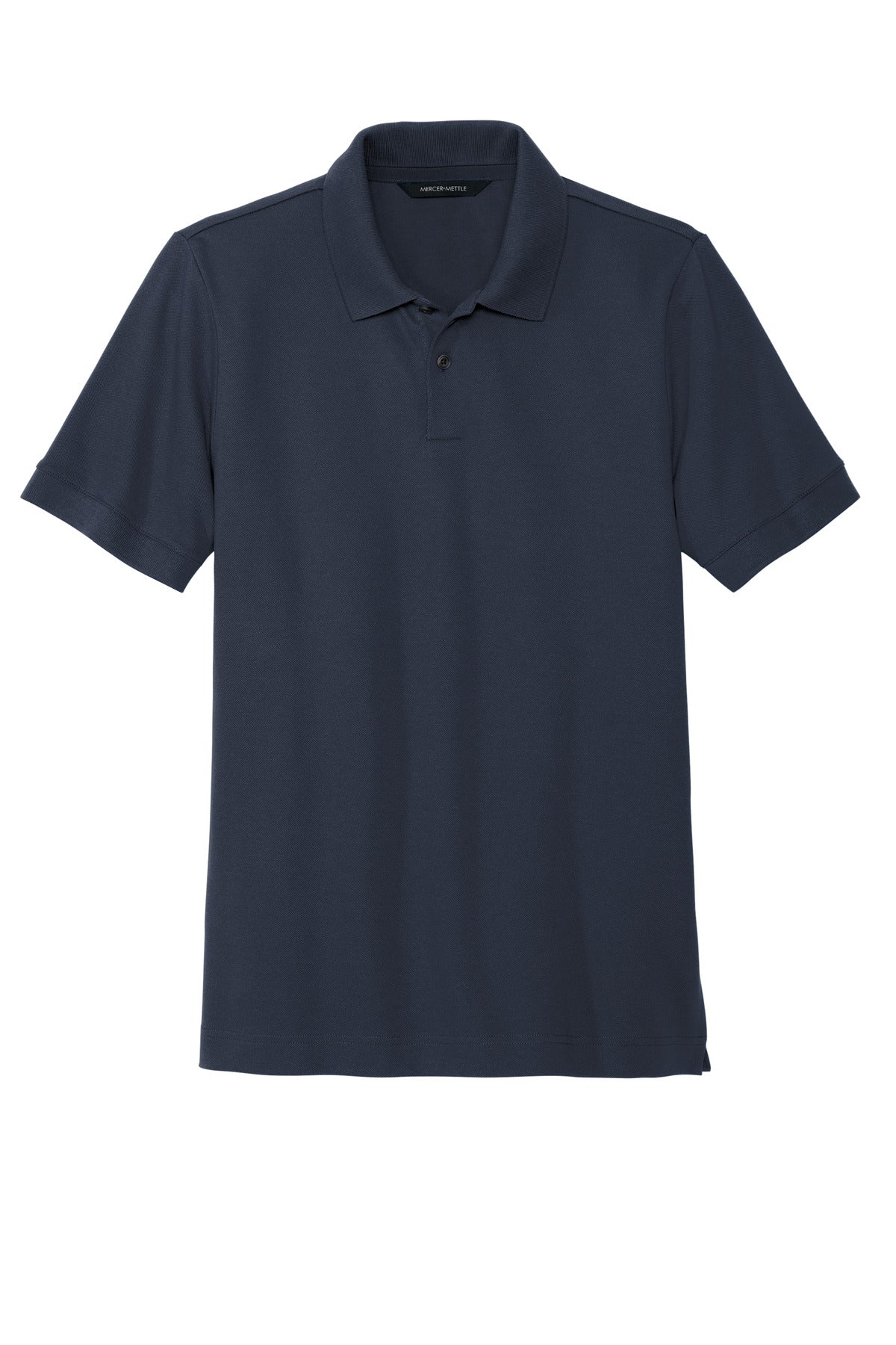 Mercer+Mettle Stretch Heavyweight Pique Polo - Night Navy
