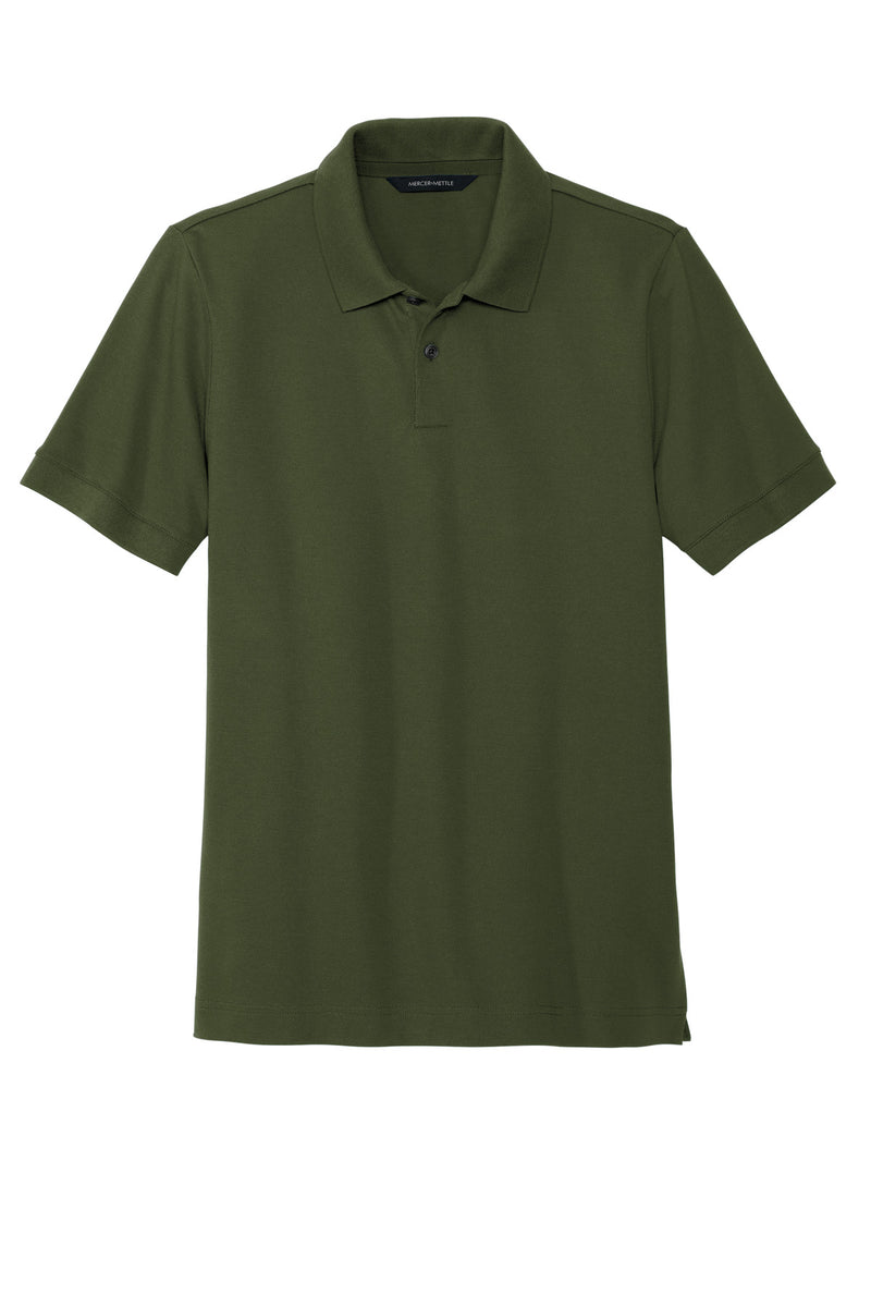 Mercer+Mettle Stretch Heavyweight Pique Polo - Townsend Green