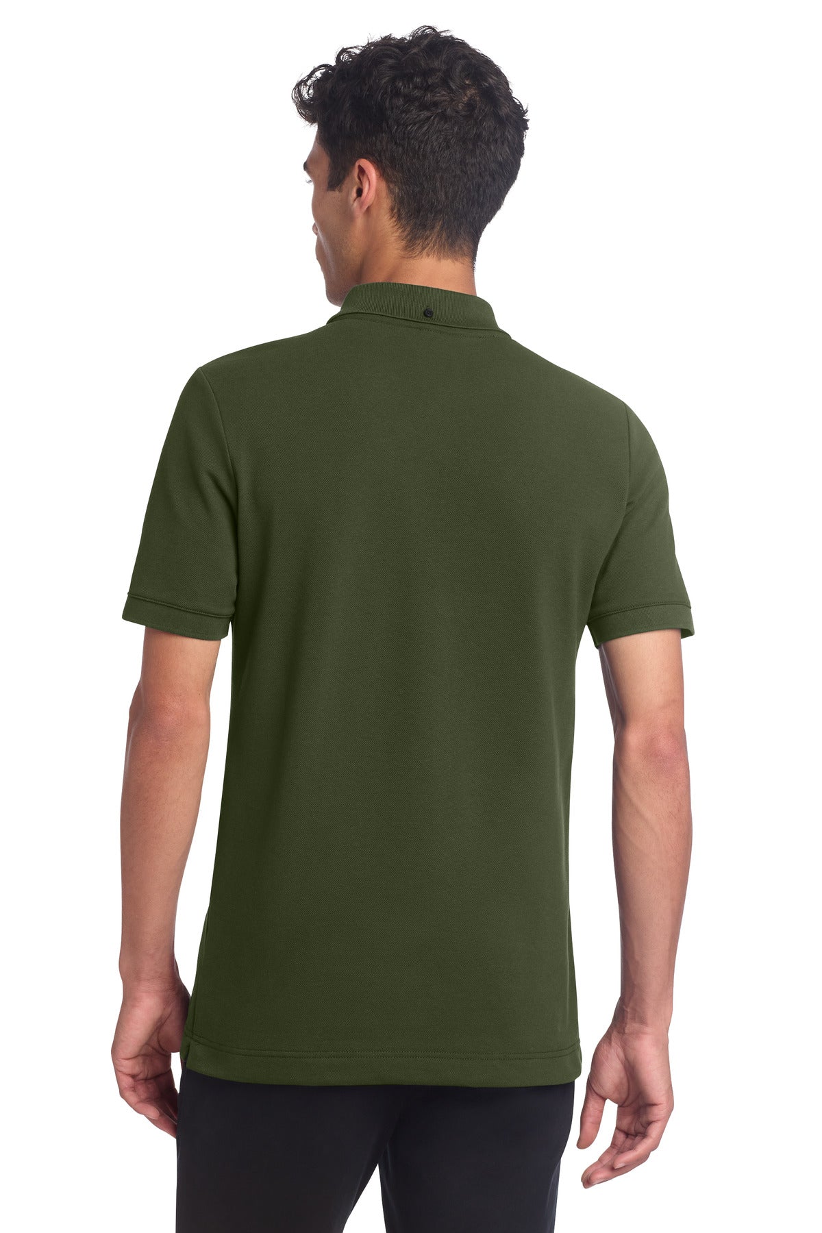 Mercer+Mettle Stretch Heavyweight Pique Polo - Townsend Green