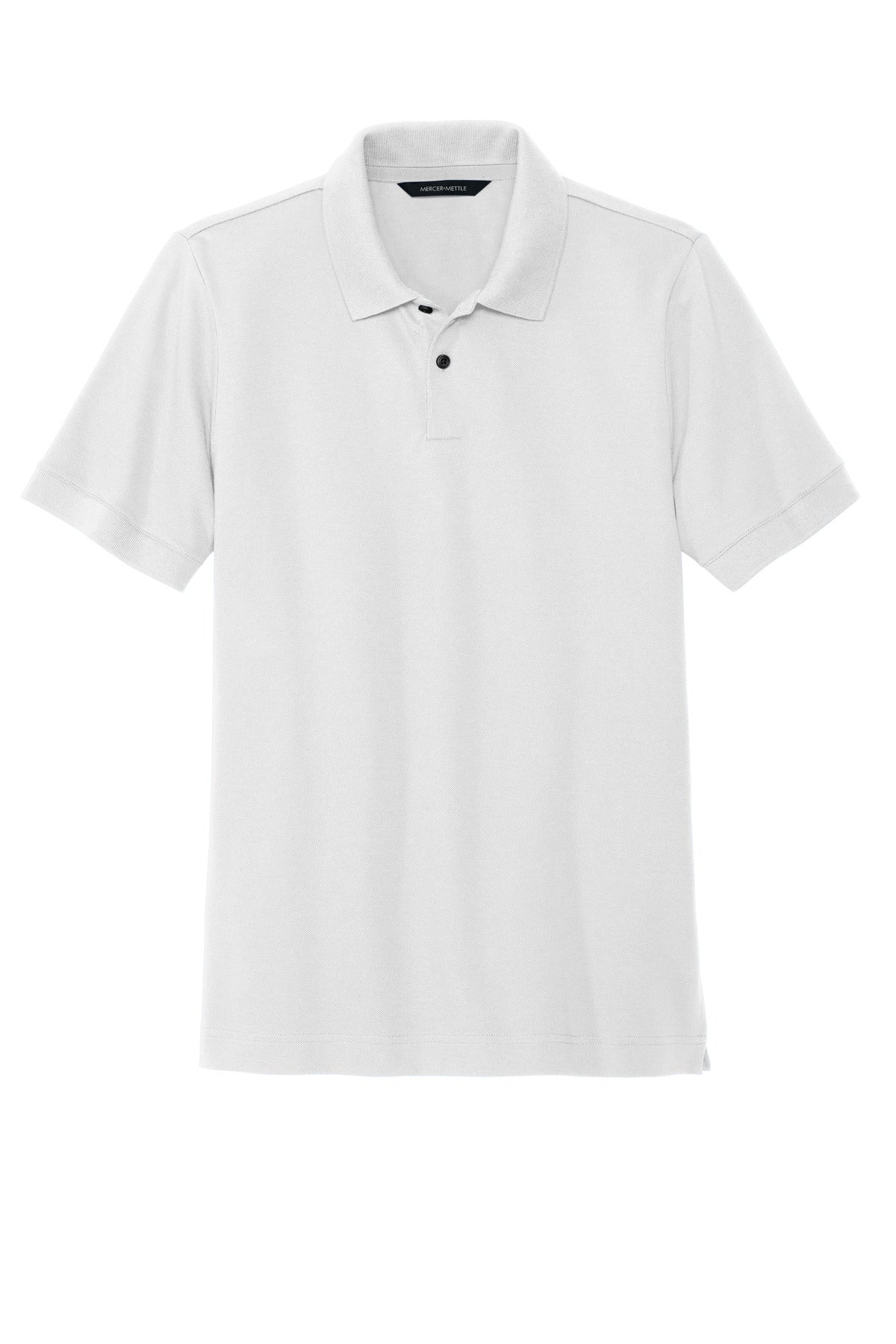 Mercer+Mettle Stretch Heavyweight Pique Polo - White