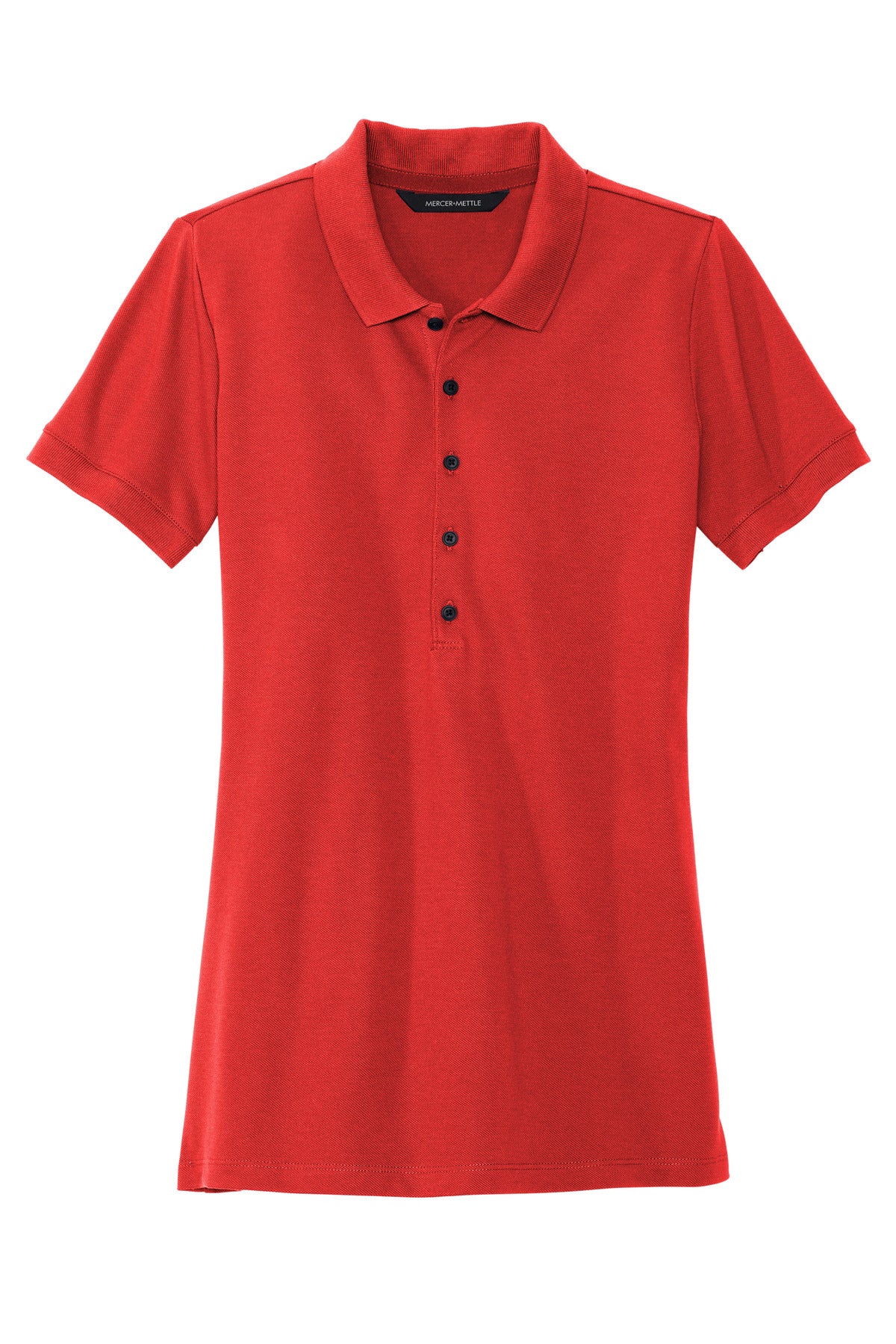 Mercer+Mettle Women's Stretch Heavyweight Pique Polo - Apple Red