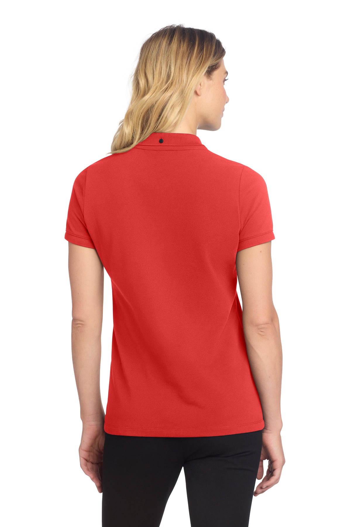 Mercer+Mettle Women's Stretch Heavyweight Pique Polo - Apple Red