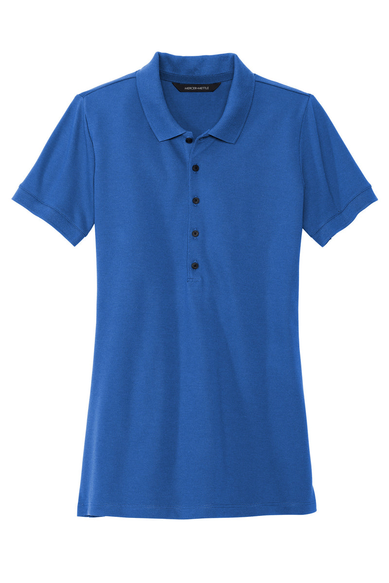 Mercer+Mettle Women's Stretch Heavyweight Pique Polo - Blue Note