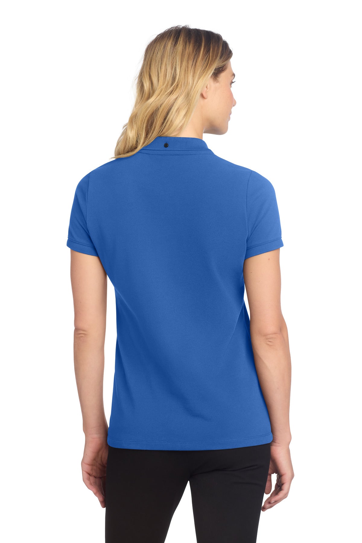 Mercer+Mettle Women's Stretch Heavyweight Pique Polo - Blue Note