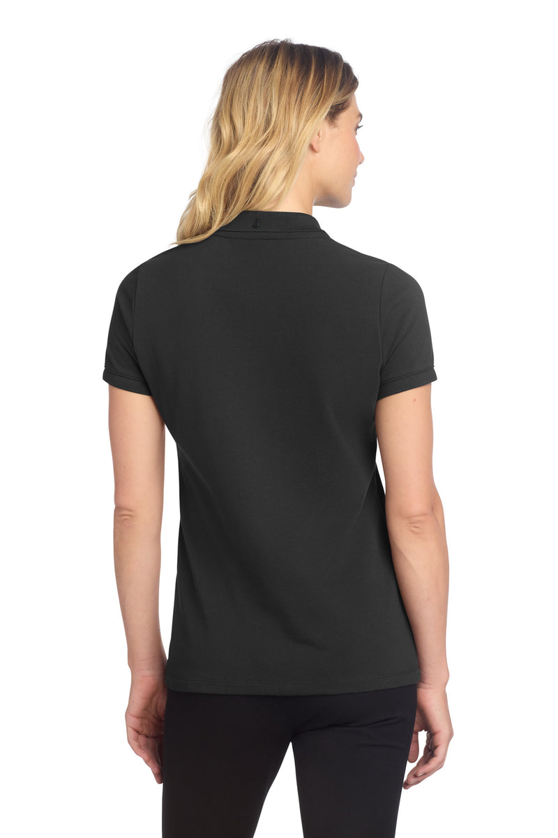 Mercer+Mettle Women's Stretch Heavyweight Pique Polo - Deep Black