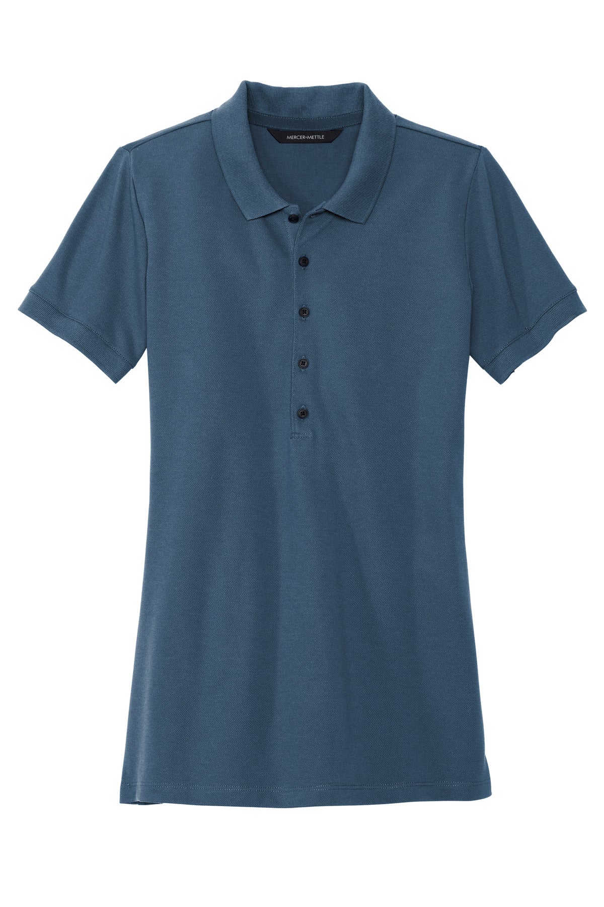 Mercer+Mettle Women's Stretch Heavyweight Pique Polo - Insignia Blue