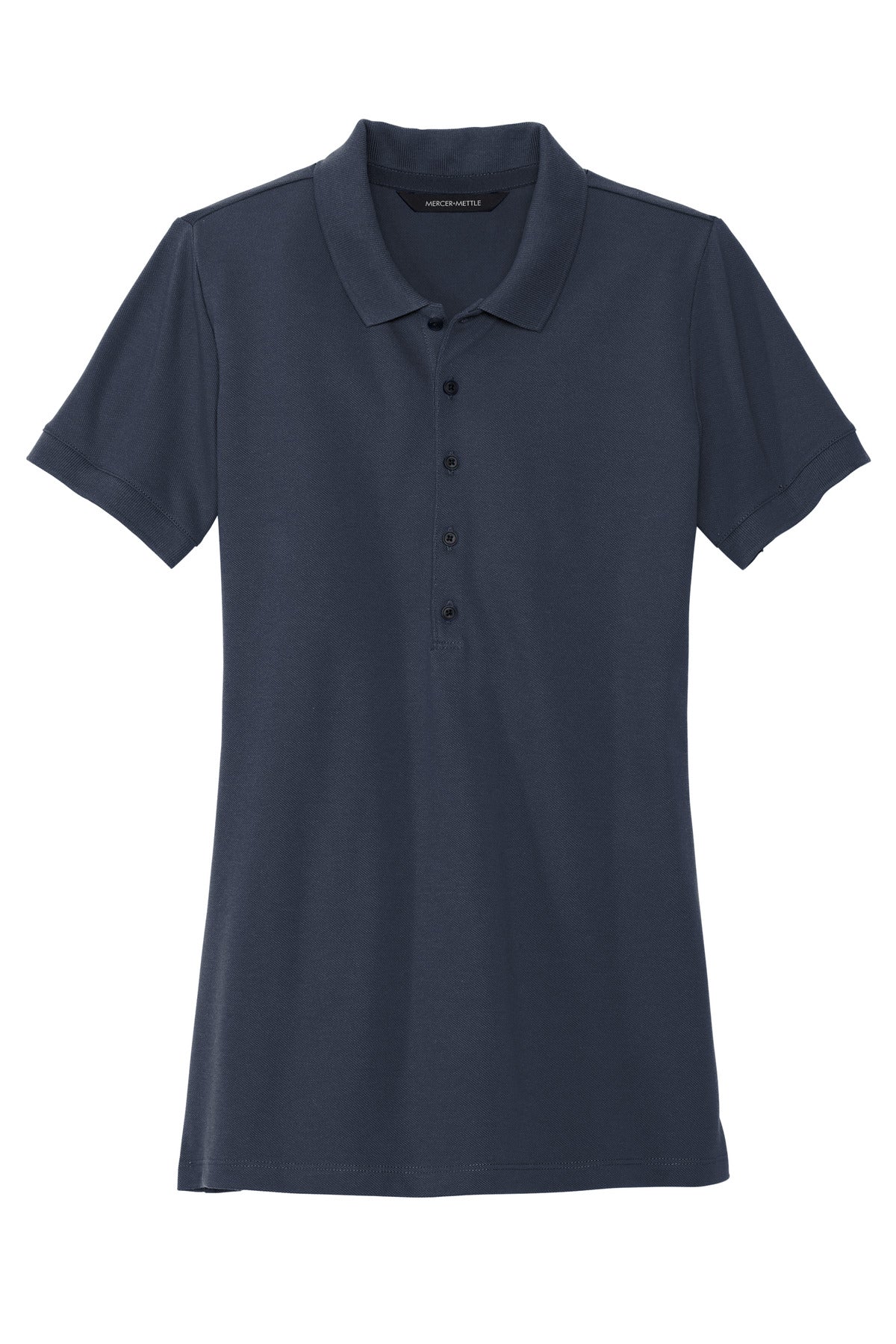 Mercer+Mettle Women's Stretch Heavyweight Pique Polo - Night Navy