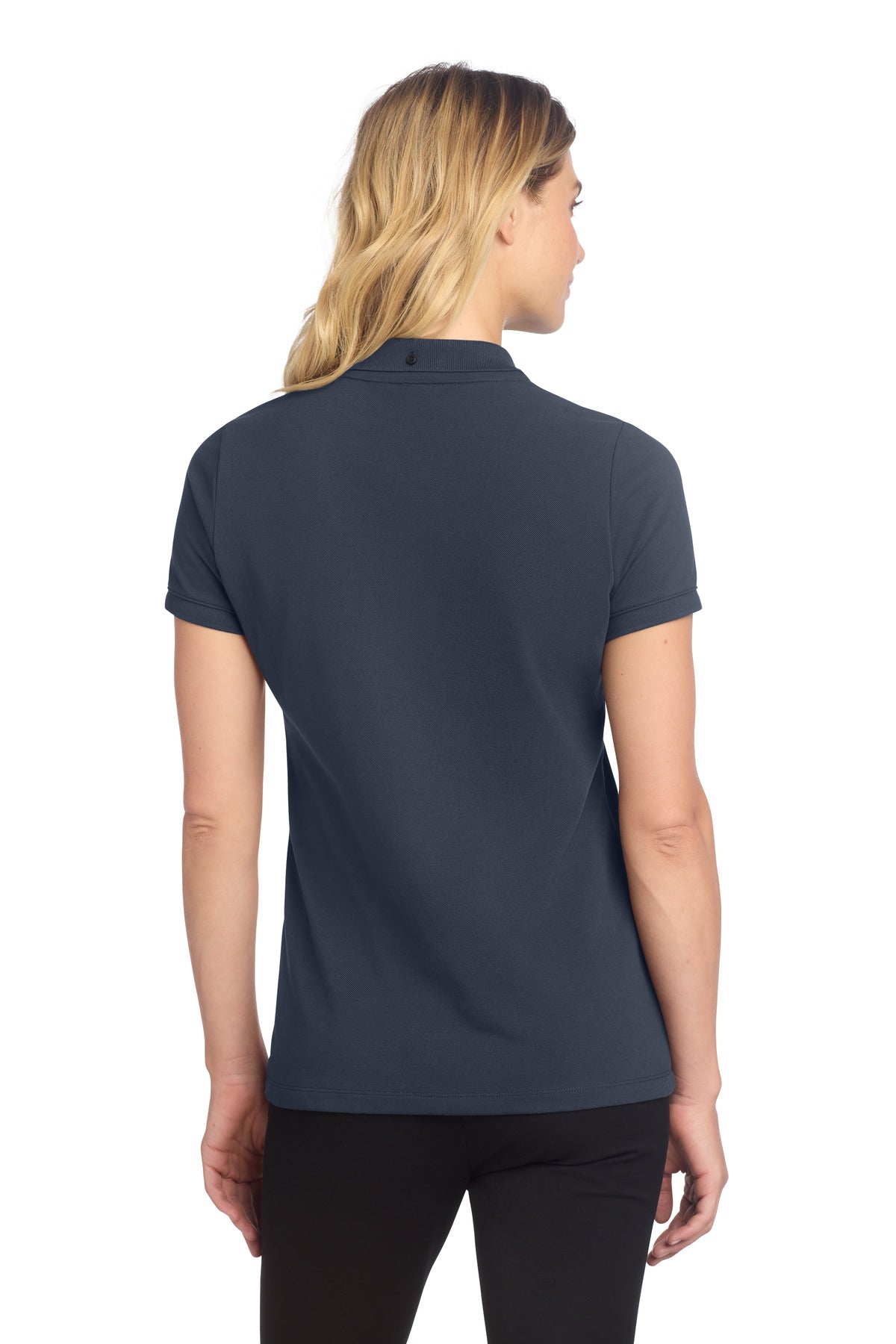 Mercer+Mettle Women's Stretch Heavyweight Pique Polo - Night Navy