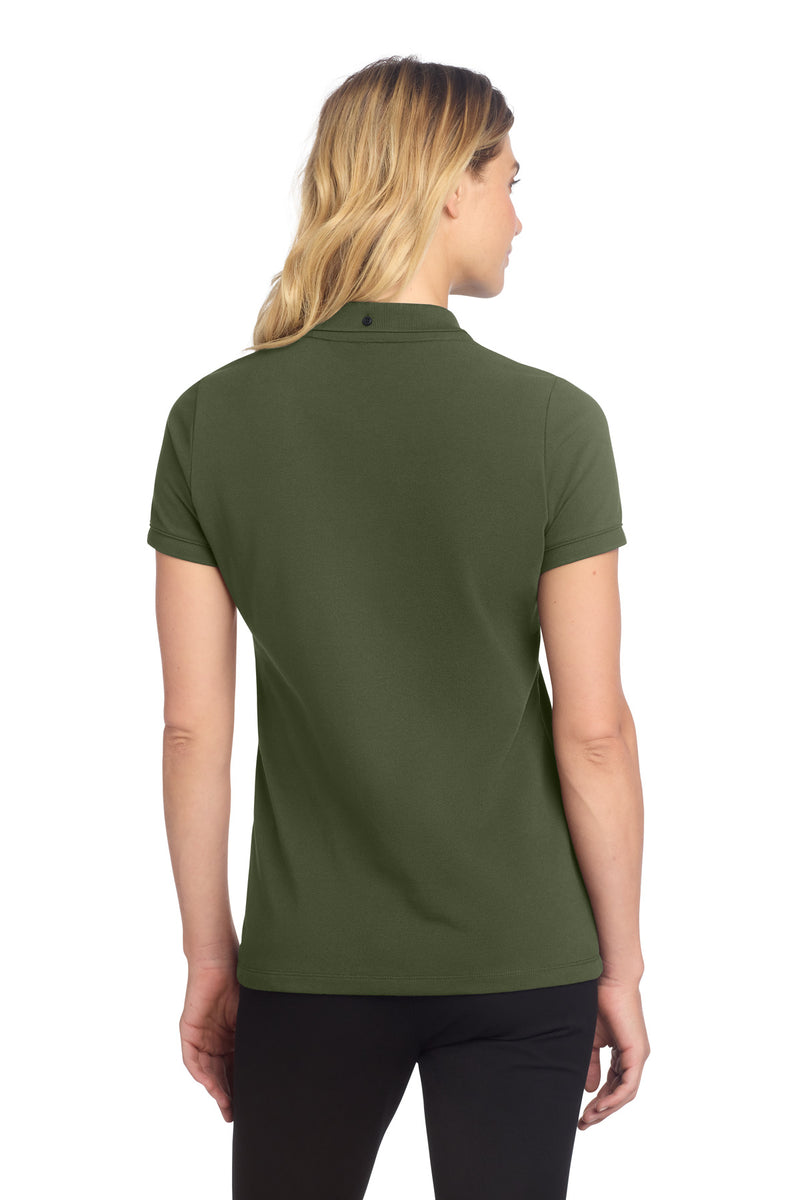 Mercer+Mettle Women's Stretch Heavyweight Pique Polo - Townsend Green
