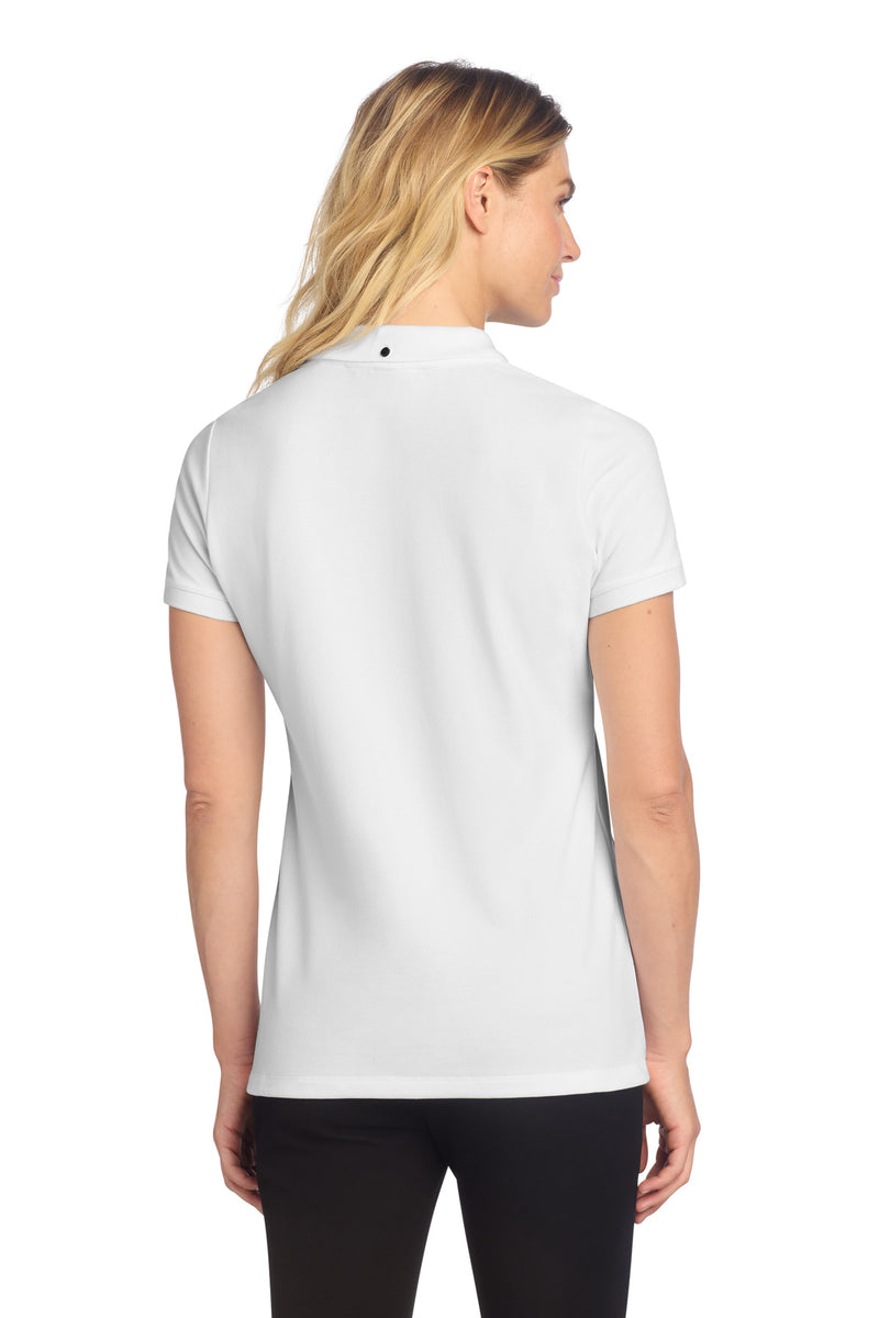 Mercer+Mettle Women's Stretch Heavyweight Pique Polo - White