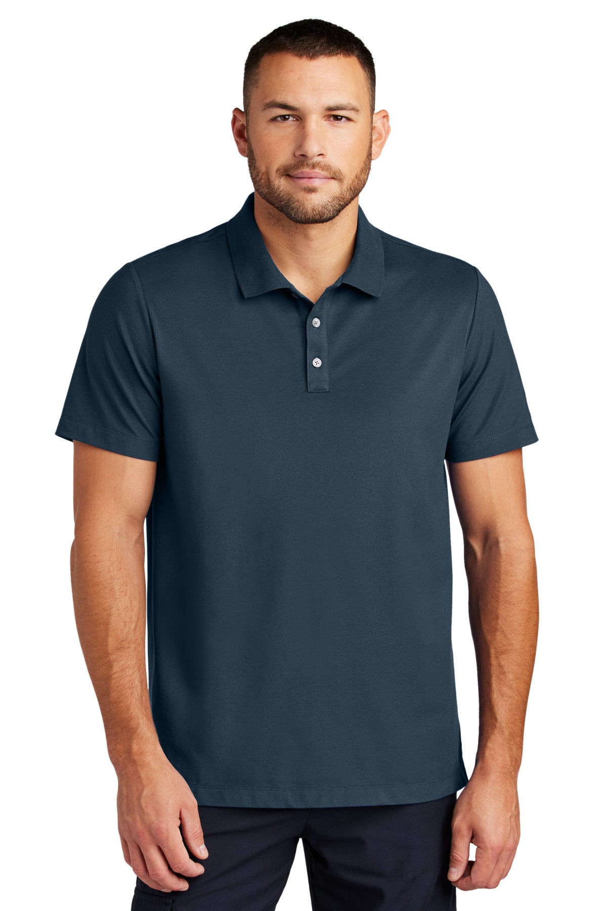 Mercer+Mettle Stretch Pique Polo - Night Navy