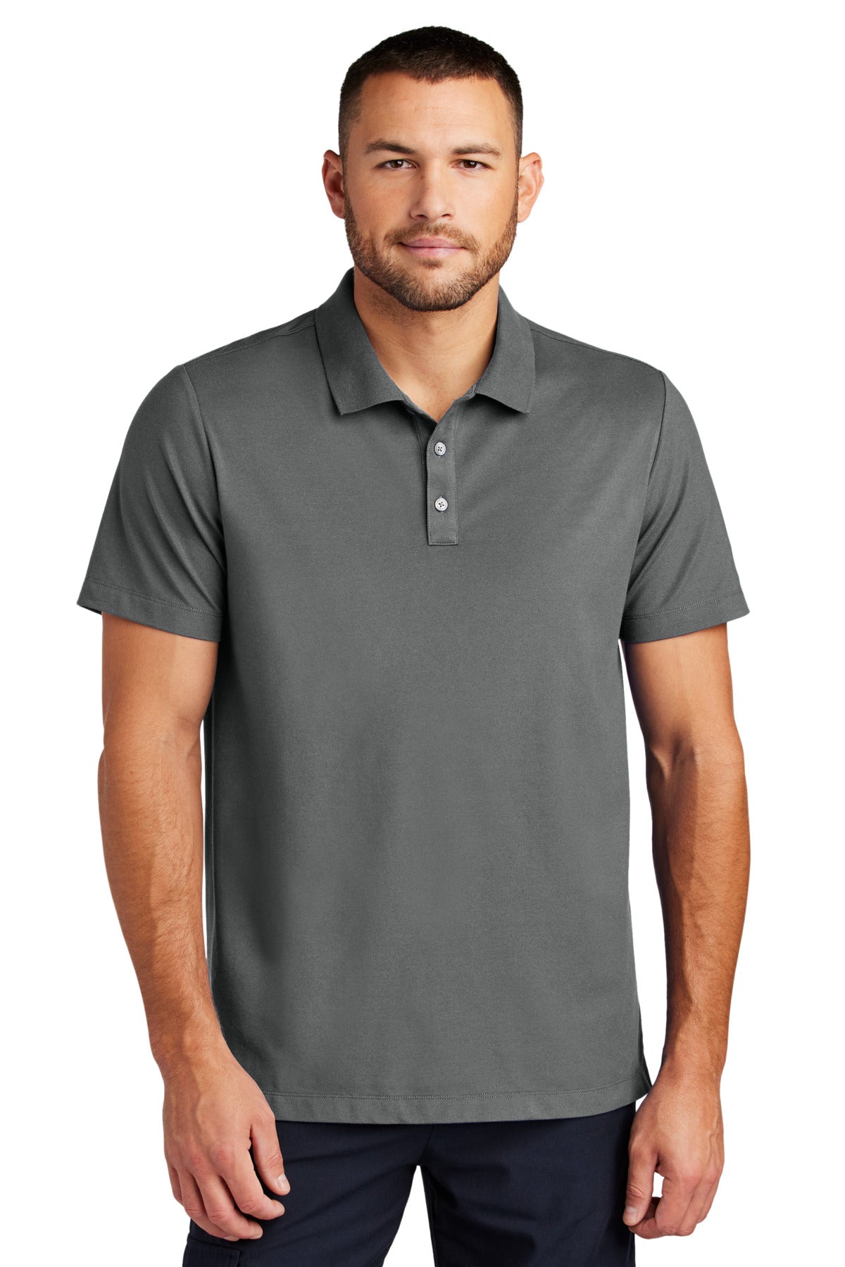 Mercer+Mettle Stretch Pique Polo - Storm Grey