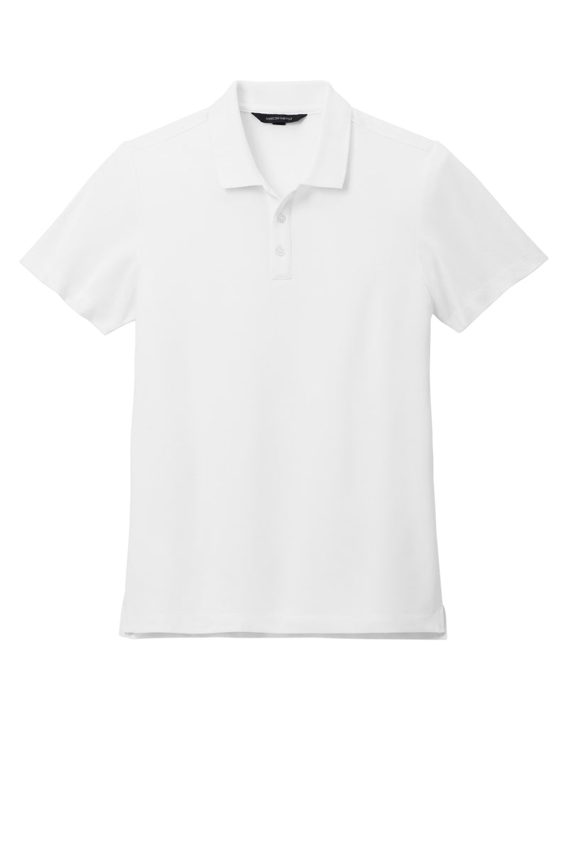 Mercer+Mettle Stretch Pique Polo - White