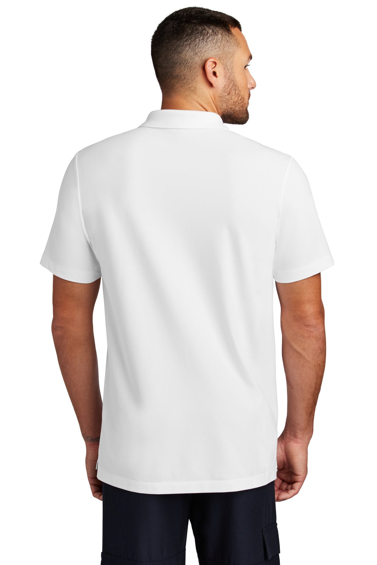 Mercer+Mettle Stretch Pique Polo - White