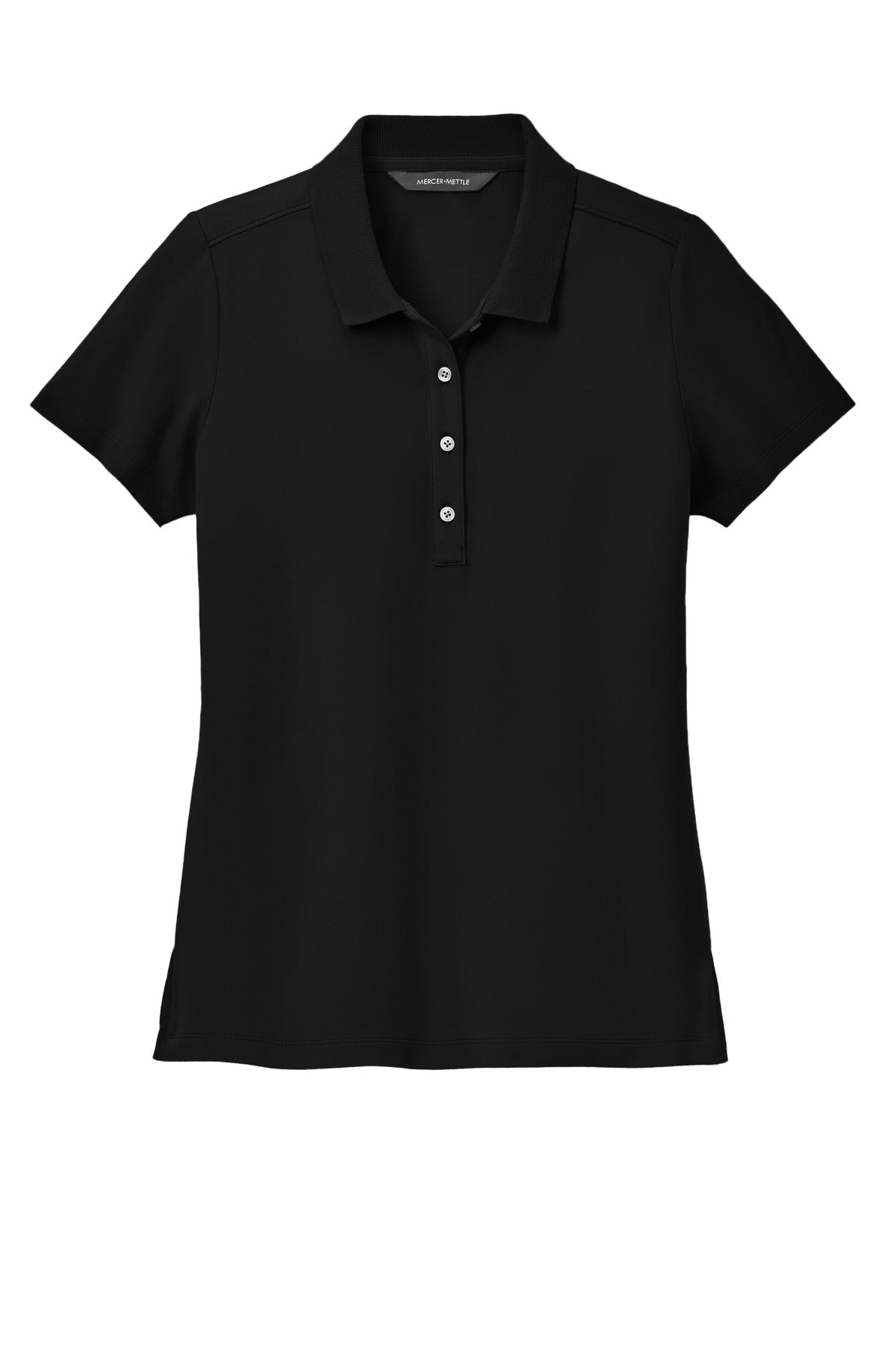 Mercer+Mettle Women's Stretch Pique Polo - Deep Black