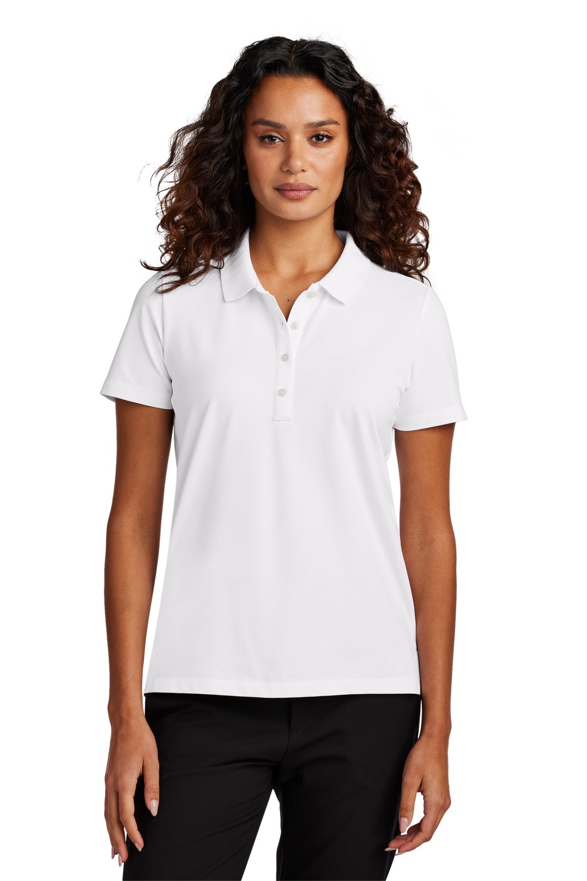 Mercer+Mettle Women's Stretch Pique Polo - White