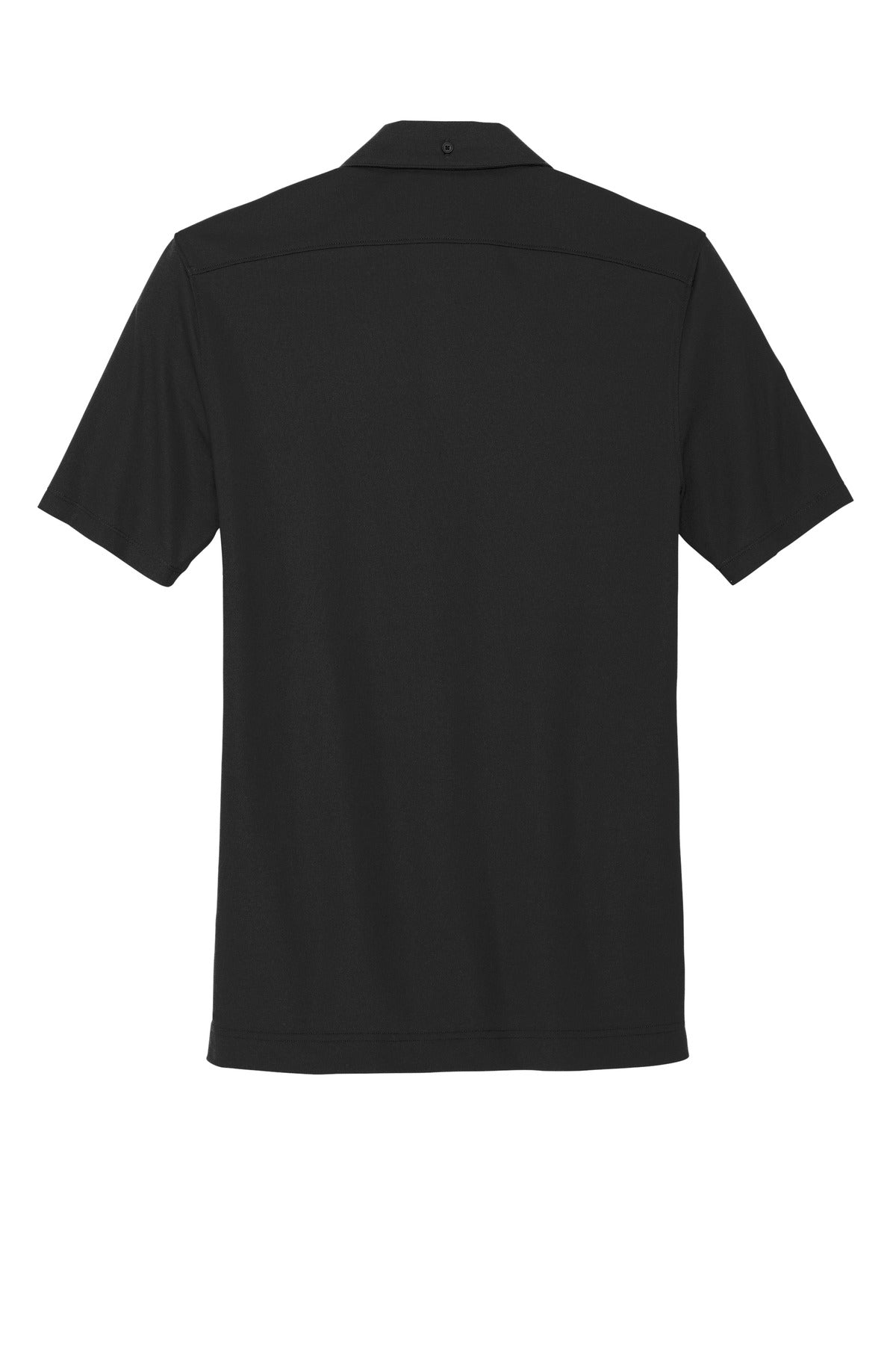 Mercer+Mettle Stretch Pique Full-Button Polo - Deep Black