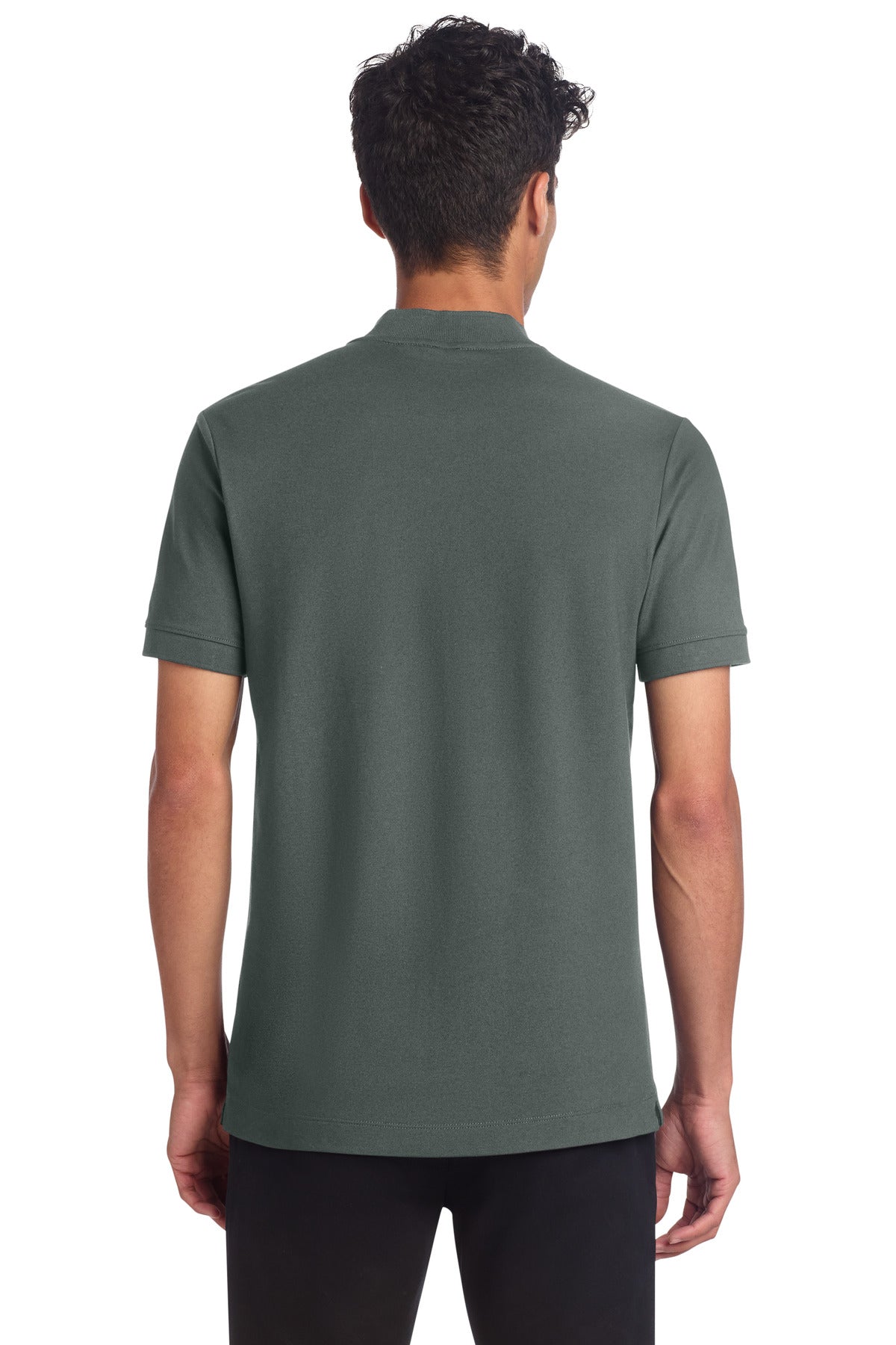 Mercer+Mettle Stretch Pique Henley - Anchor Grey