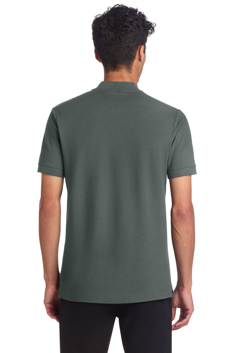 Mercer+Mettle Stretch Pique Henley - Anchor Grey