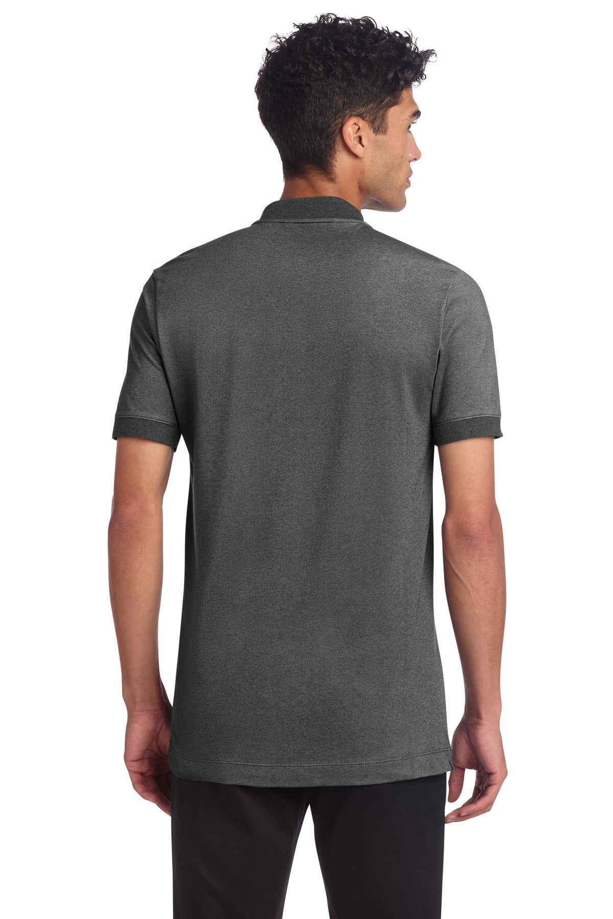 Mercer+Mettle Stretch Pique Henley - Anchor Grey Heather