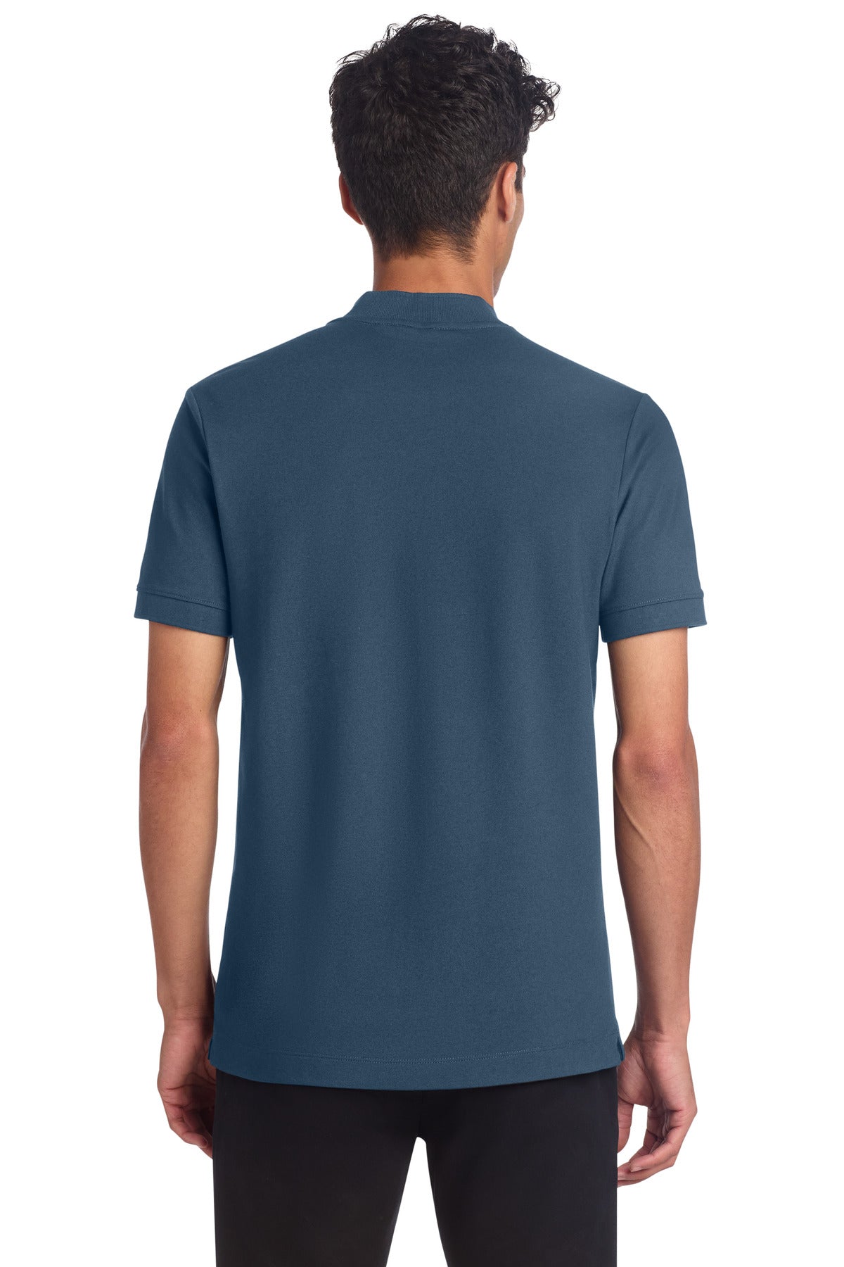 Mercer+Mettle Stretch Pique Henley - Insignia Blue