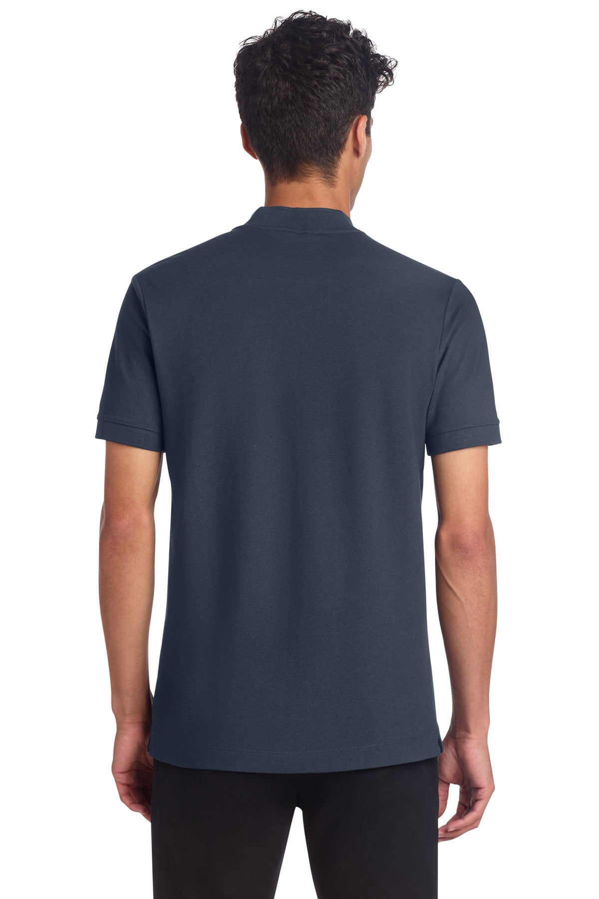 Mercer+Mettle Stretch Pique Henley - Night Navy