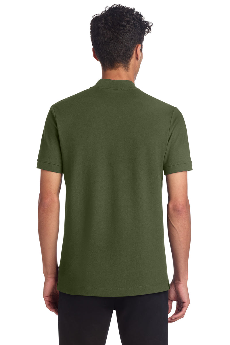 Mercer+Mettle Stretch Pique Henley - Townsend Green