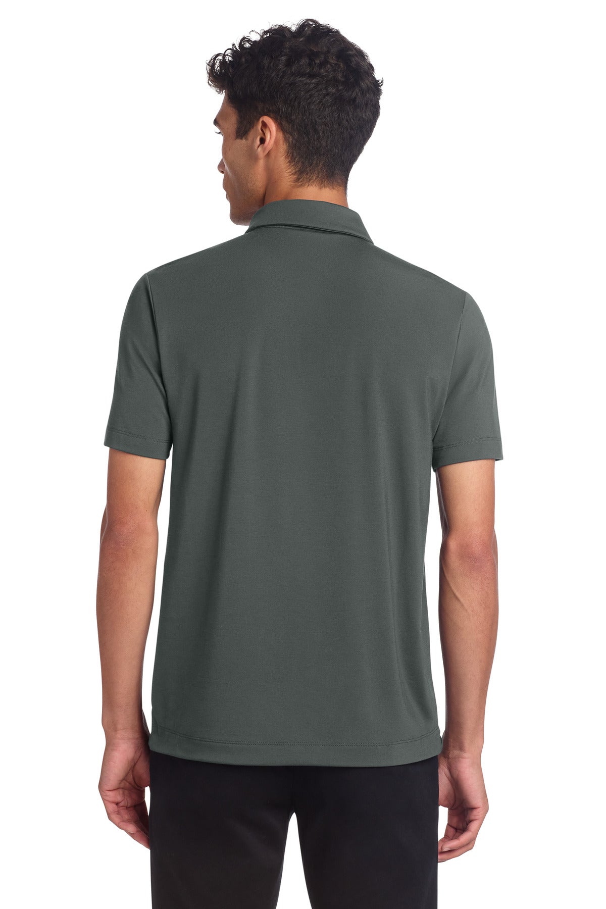 Mercer+Mettle Stretch Jersey Polo - Anchor Grey