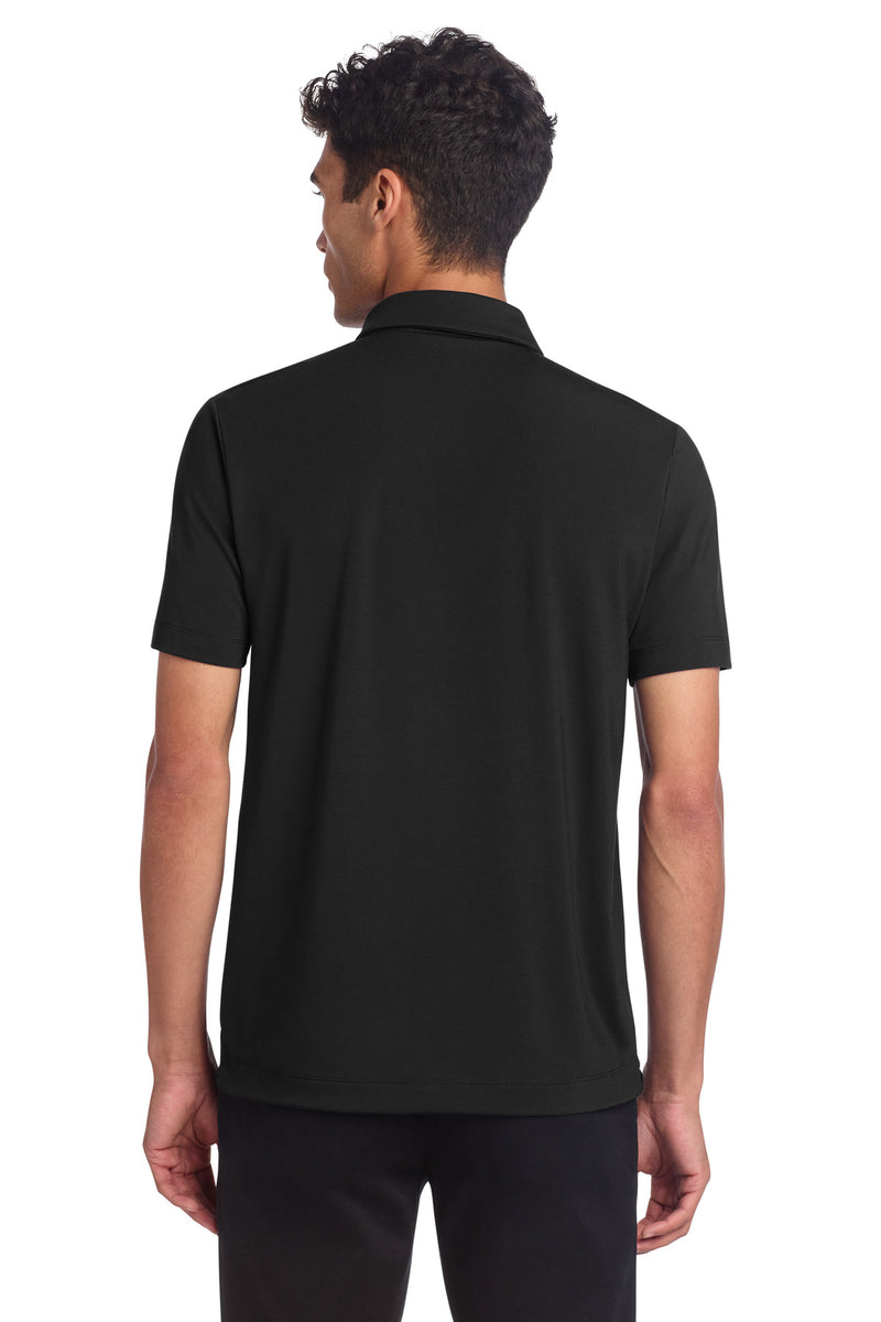 Mercer+Mettle Stretch Jersey Polo - Deep Black