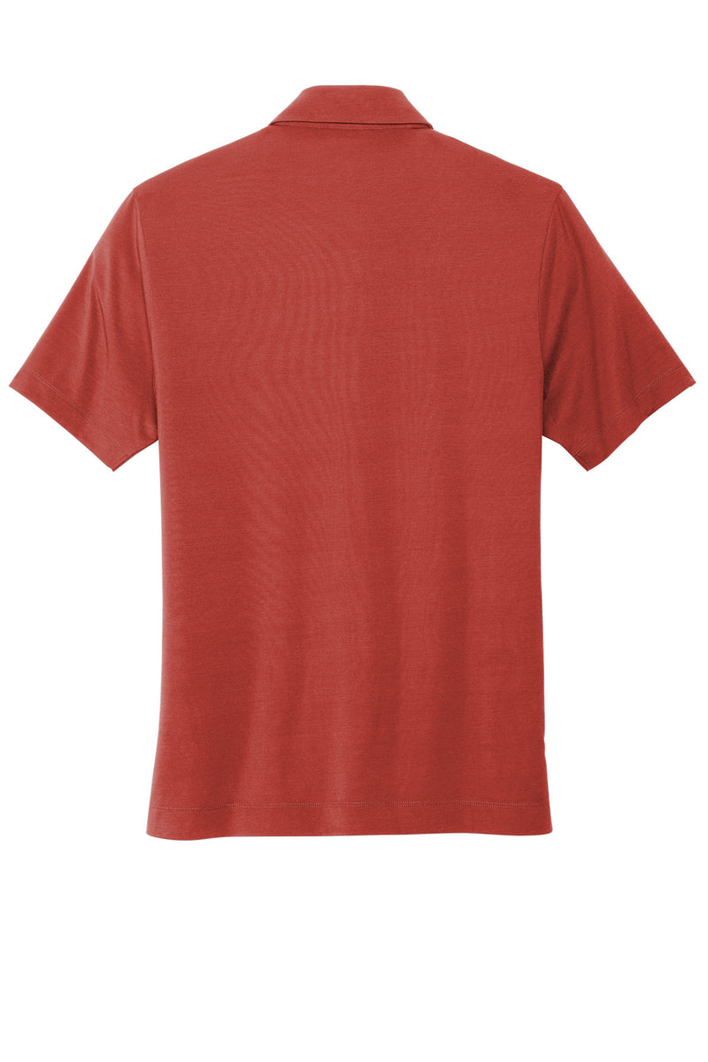 Mercer+Mettle Stretch Jersey Polo - Terracotta