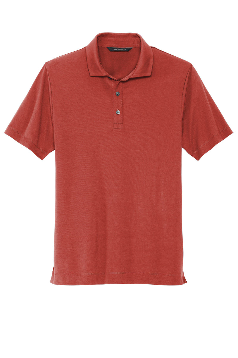 Mercer+Mettle Stretch Jersey Polo - Terracotta