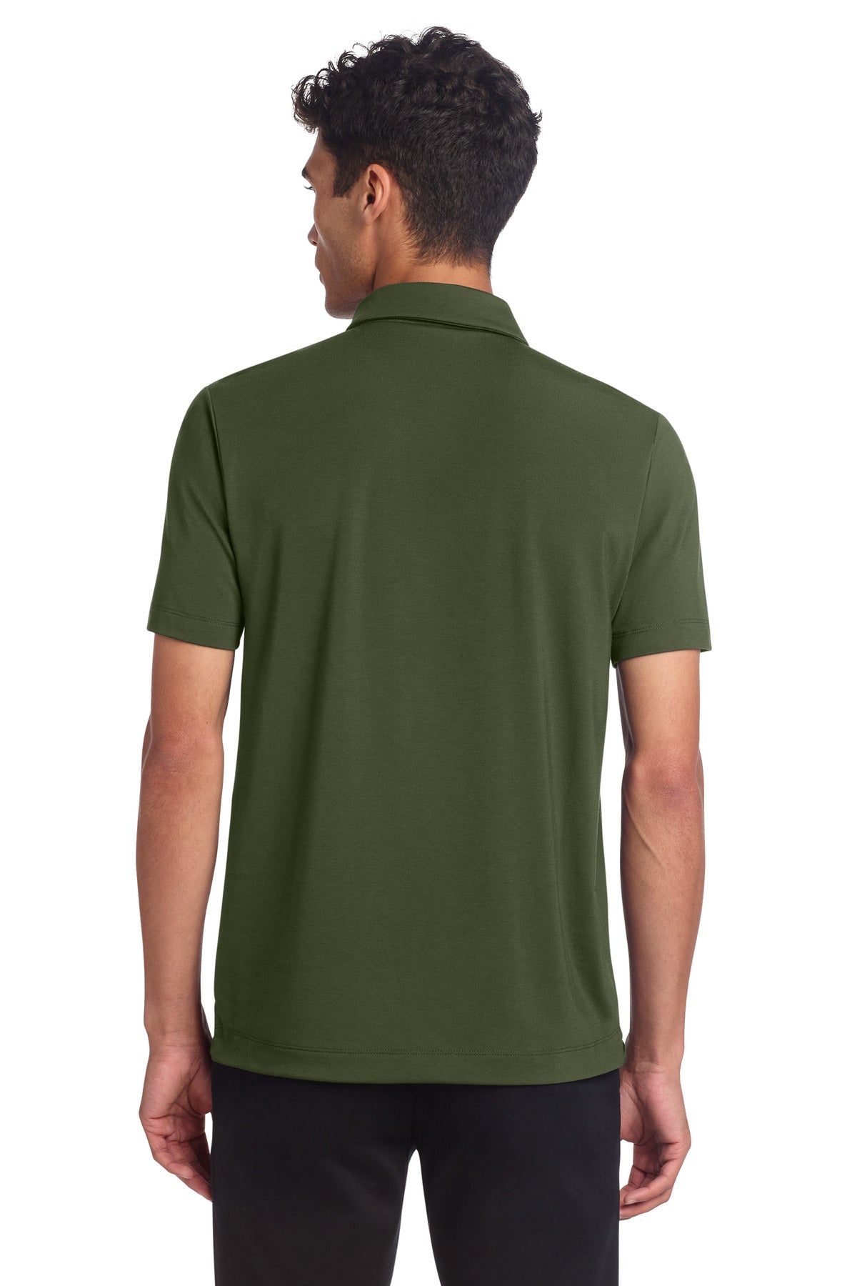 Mercer+Mettle Stretch Jersey Polo - Townsend Green