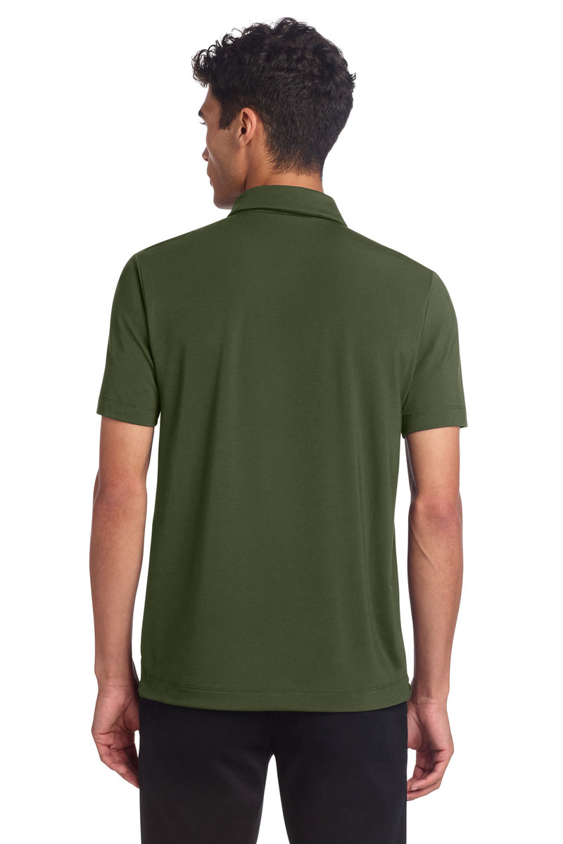 Mercer+Mettle Stretch Jersey Polo - Townsend Green