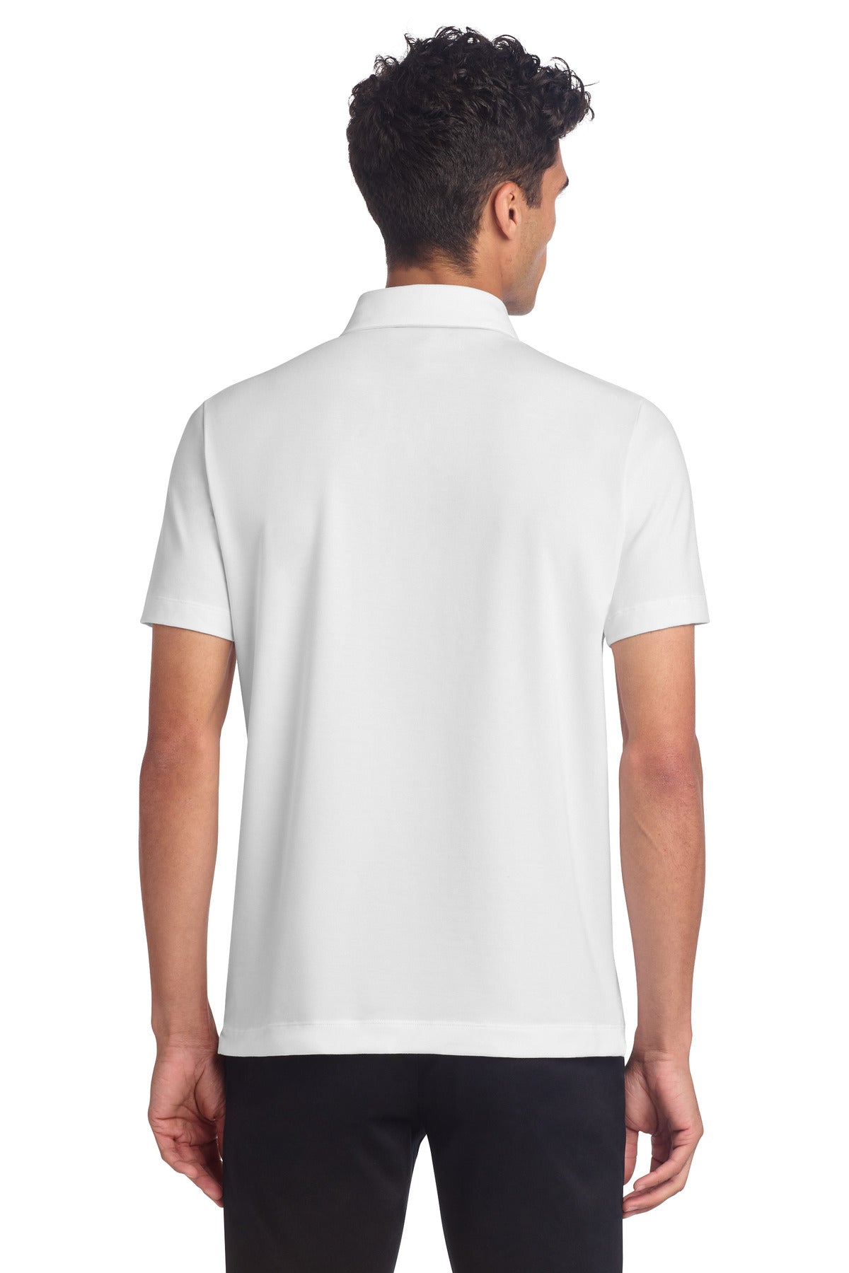 Mercer+Mettle Stretch Jersey Polo - White