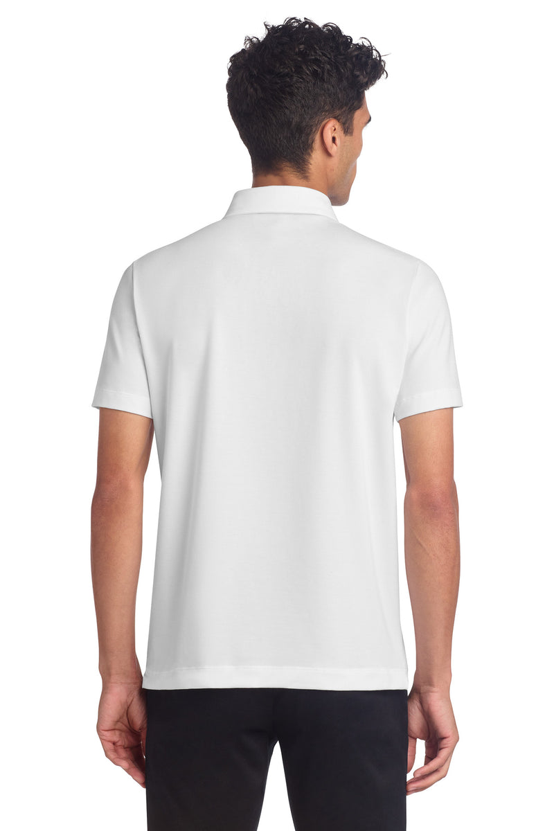 Mercer+Mettle Stretch Jersey Polo - White