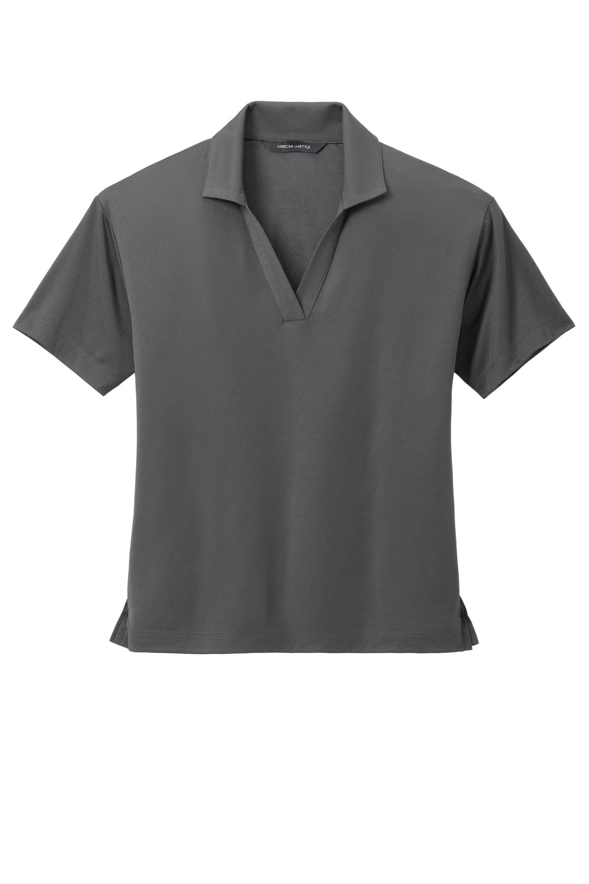 Mercer+Mettle Women's Stretch Jersey Polo - Anchor Grey