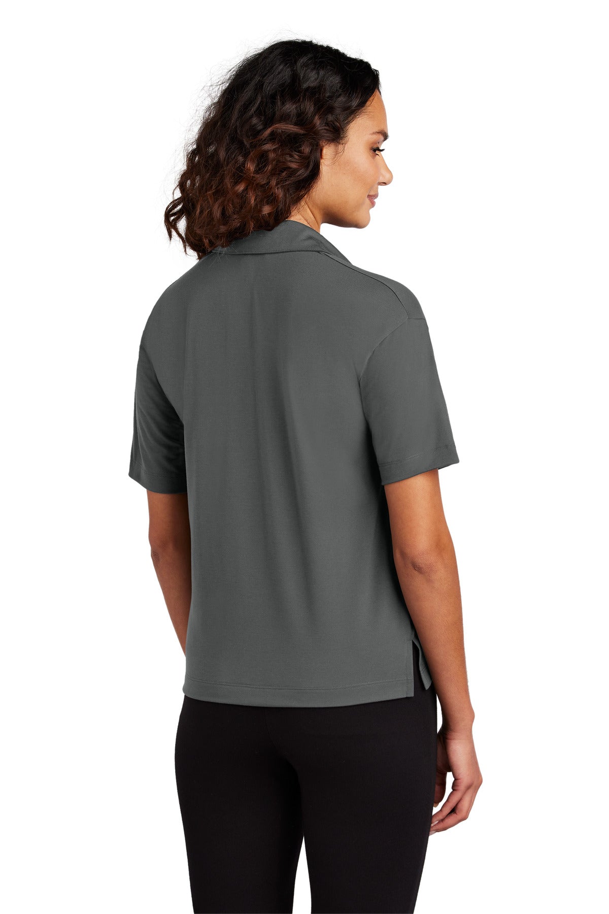 Mercer+Mettle Women's Stretch Jersey Polo - Anchor Grey
