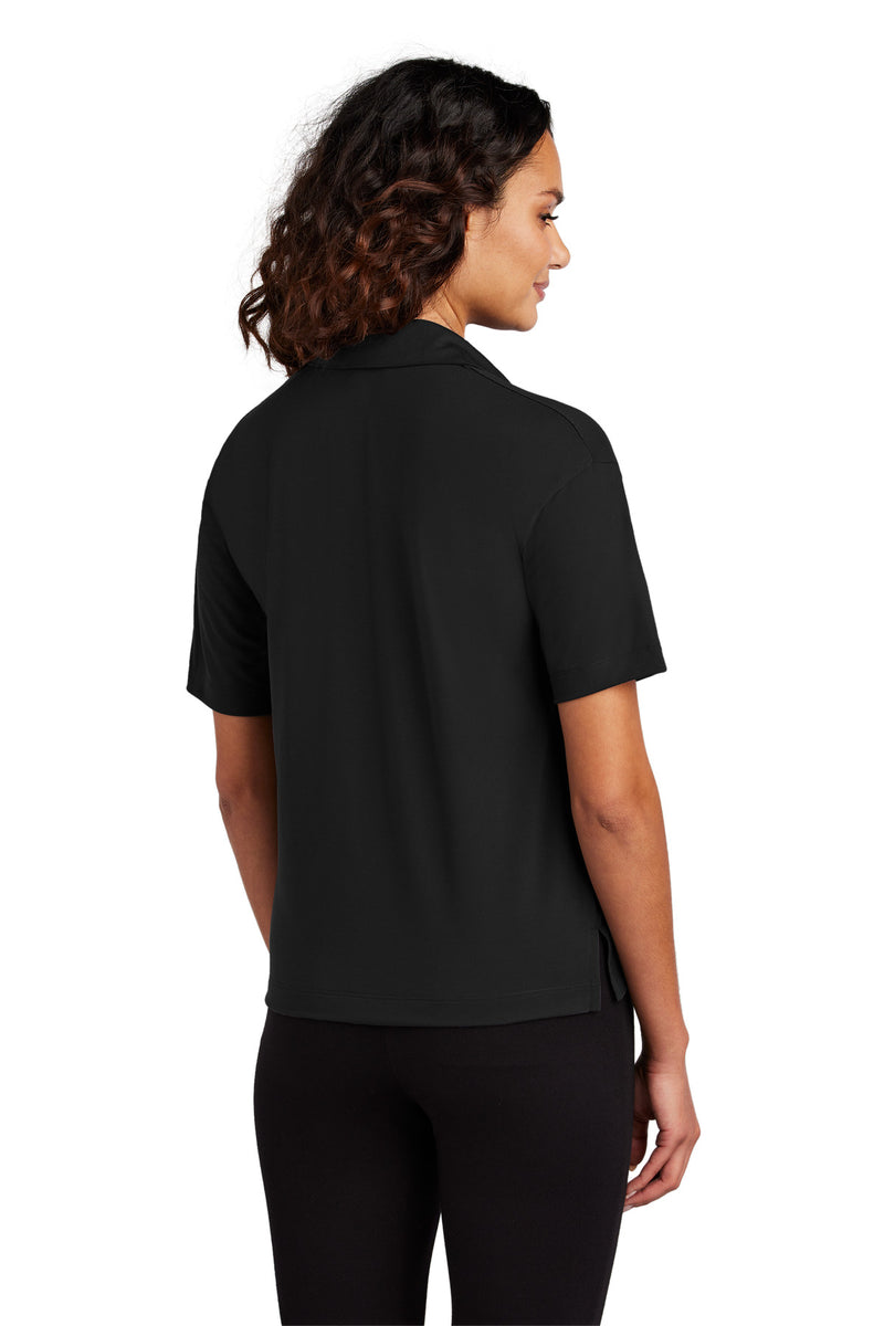 Mercer+Mettle Women's Stretch Jersey Polo - Deep Black