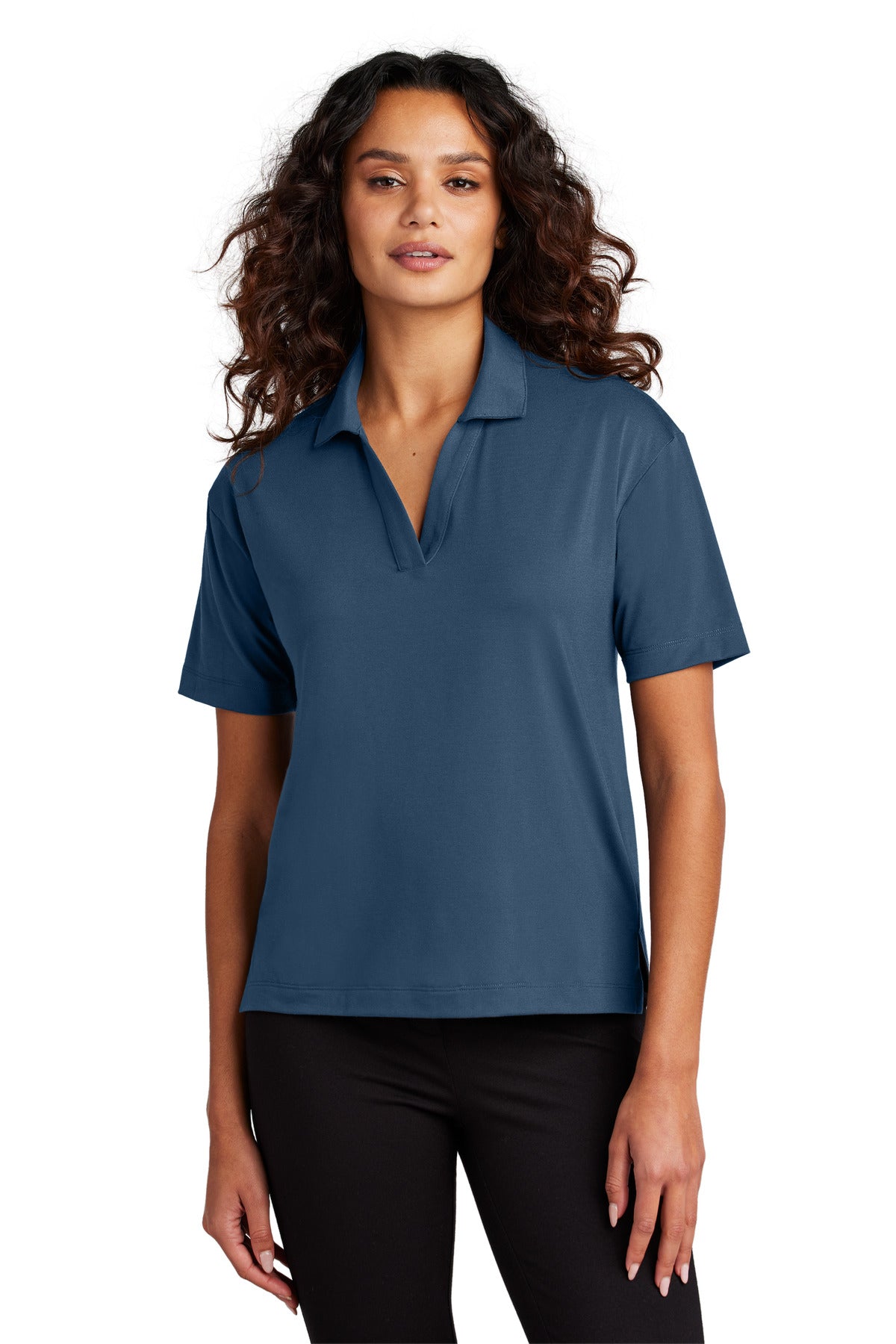 Mercer+Mettle Women's Stretch Jersey Polo - Insignia Blue