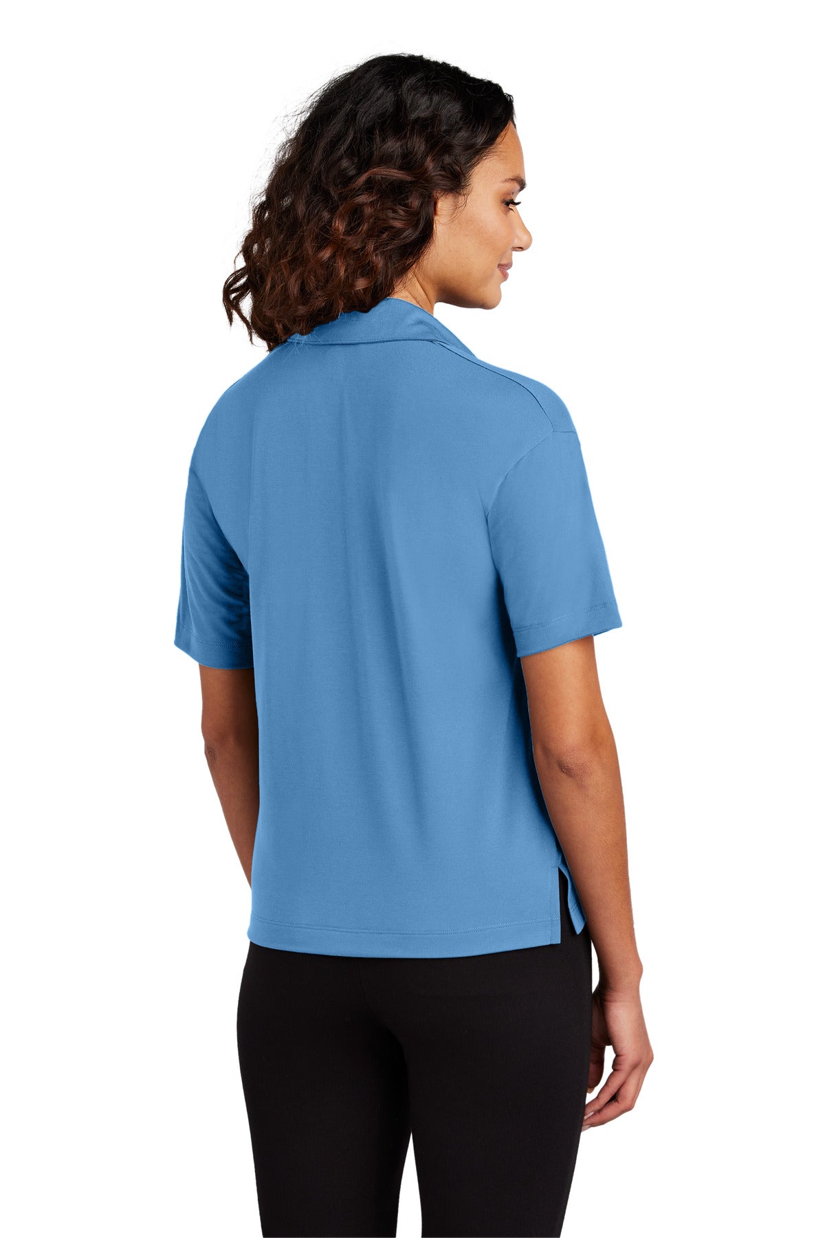 Mercer+Mettle Women's Stretch Jersey Polo - Parisian Blue