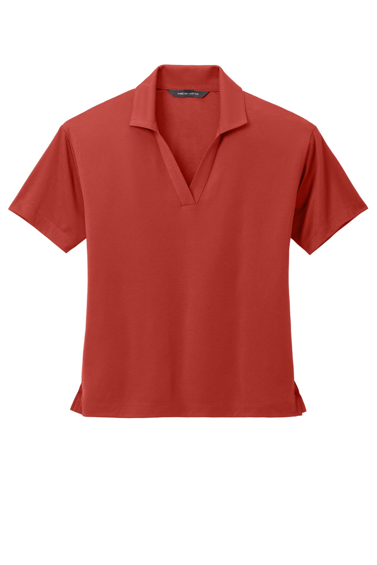 Mercer+Mettle Women's Stretch Jersey Polo - Terracotta