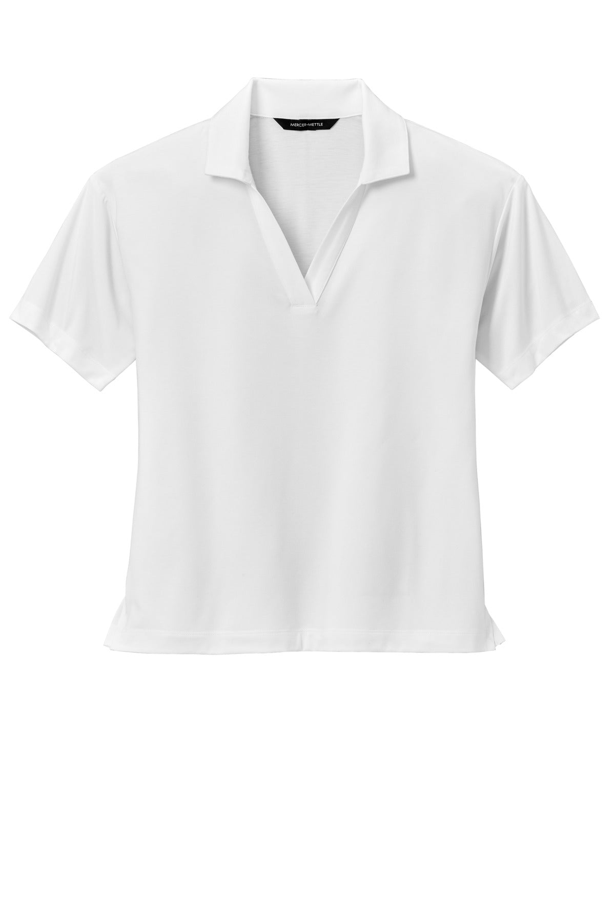 Mercer+Mettle Women's Stretch Jersey Polo - White